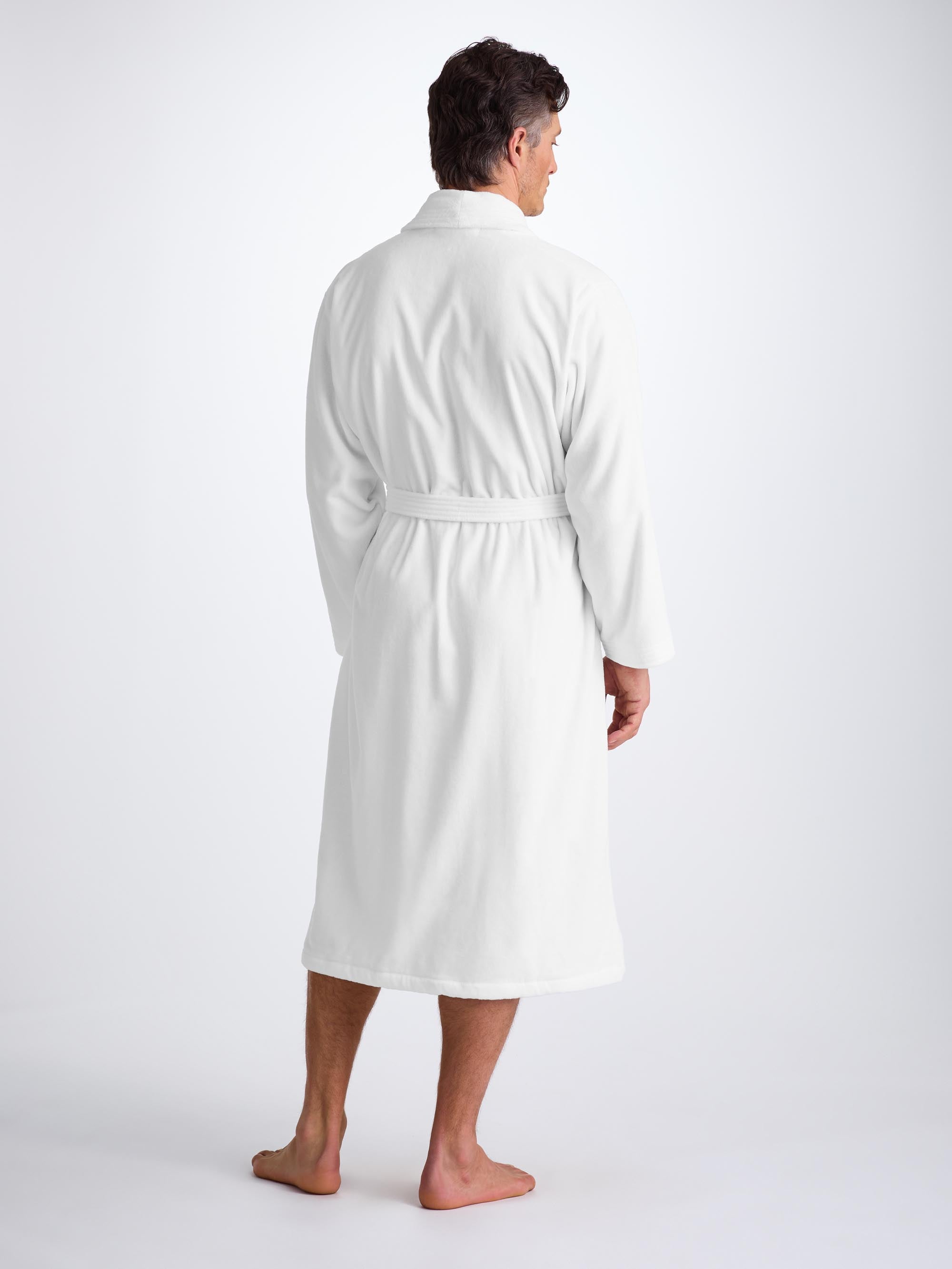 Men's Bathrobe Triton 10 Terry Cotton White