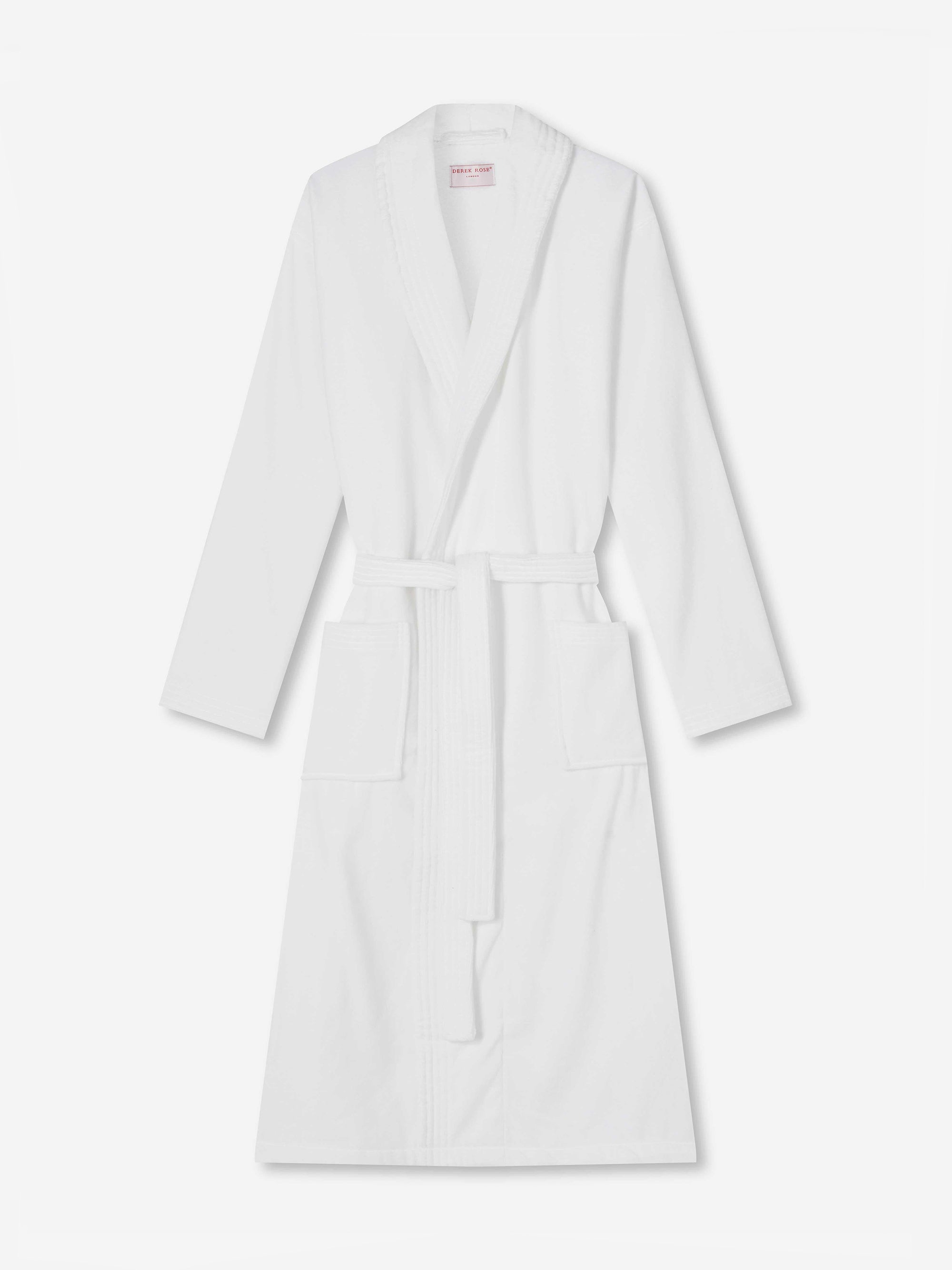 Men's Bathrobe Triton 10 Terry Cotton White