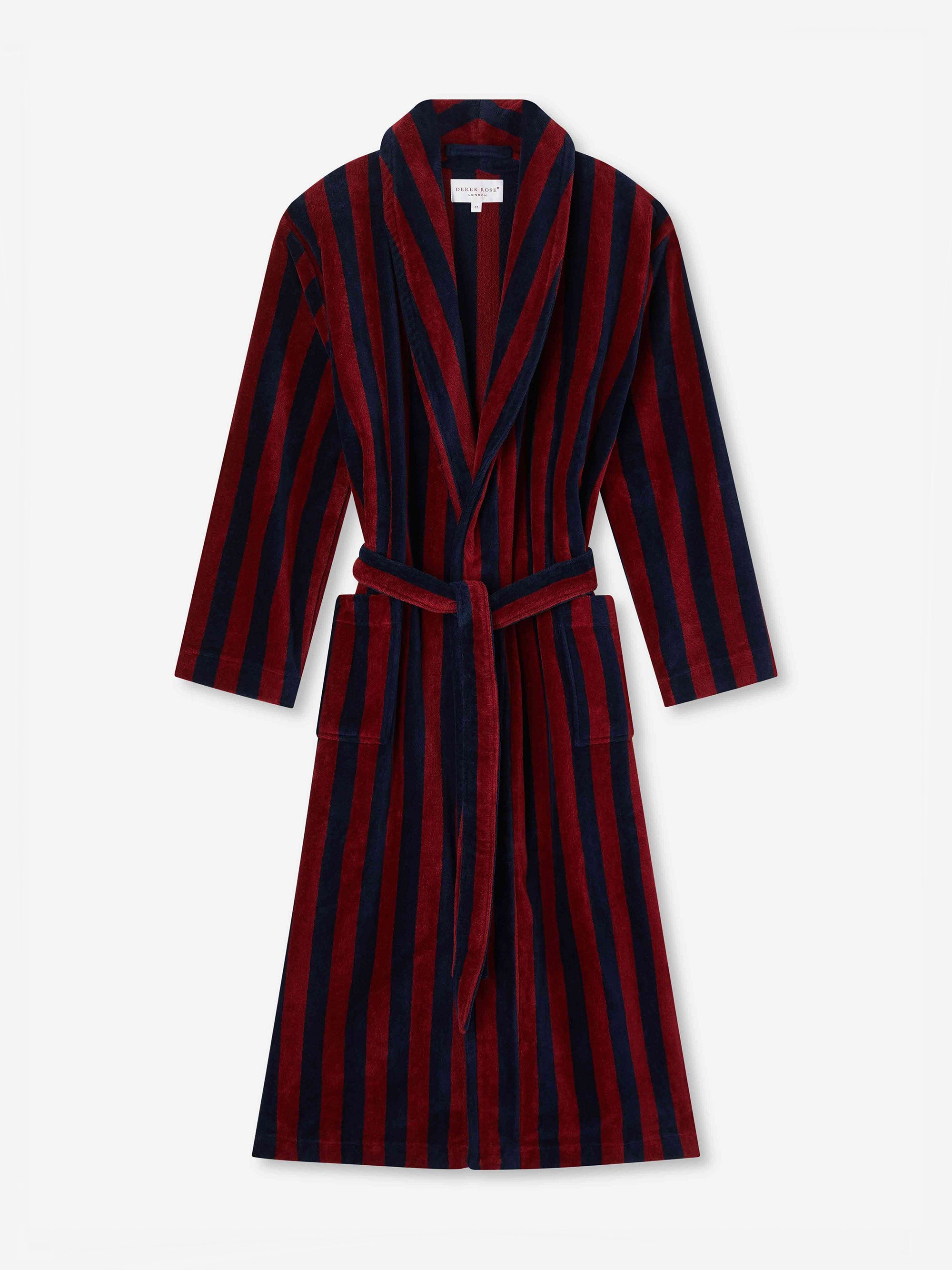 Men's Bathrobe Aston Terry Cotton Red