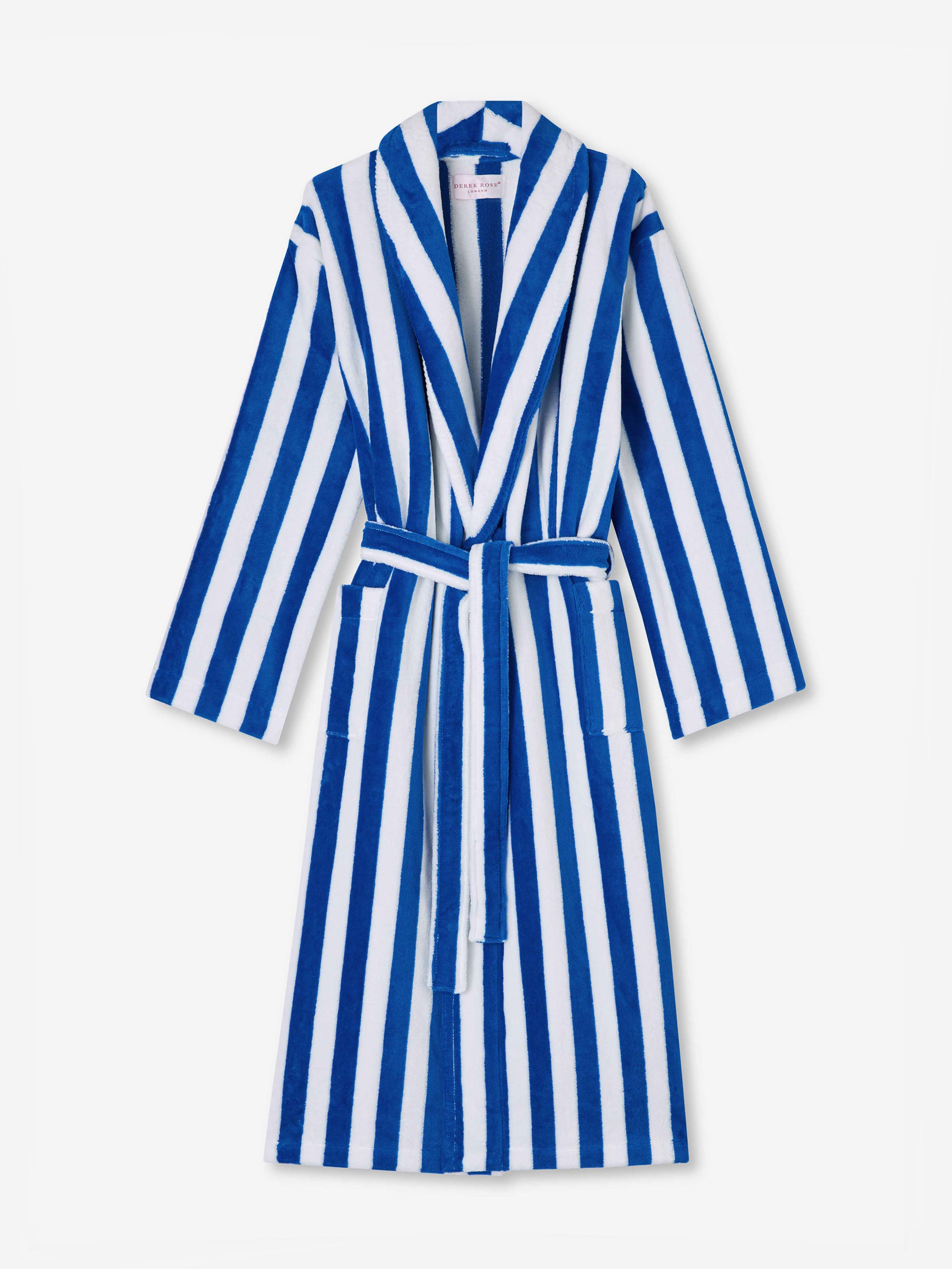 Men's Bathrobe Aston Terry Cotton Blue