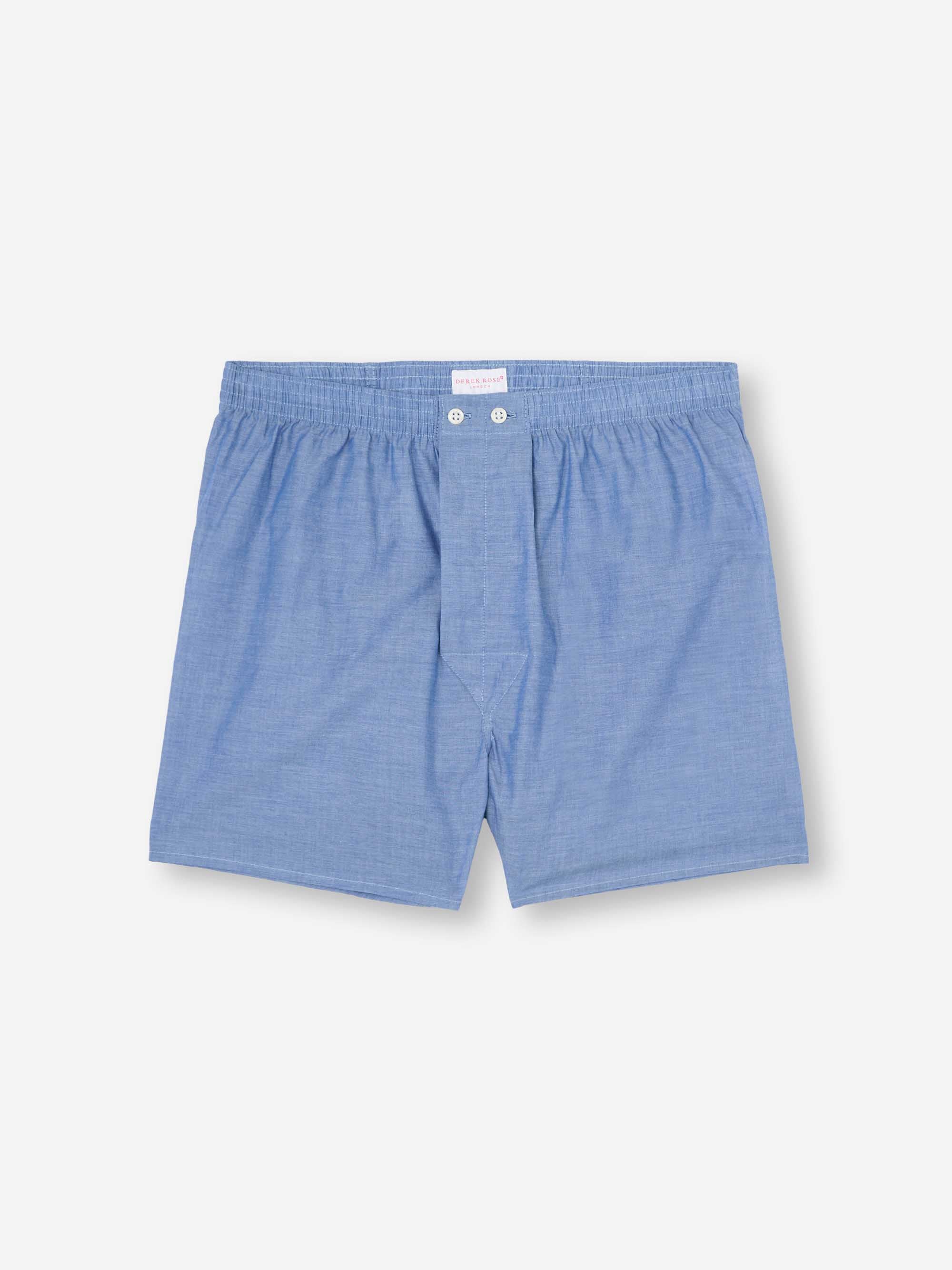 Men's Classic Fit Boxers Amalfi Cotton Batiste Denim