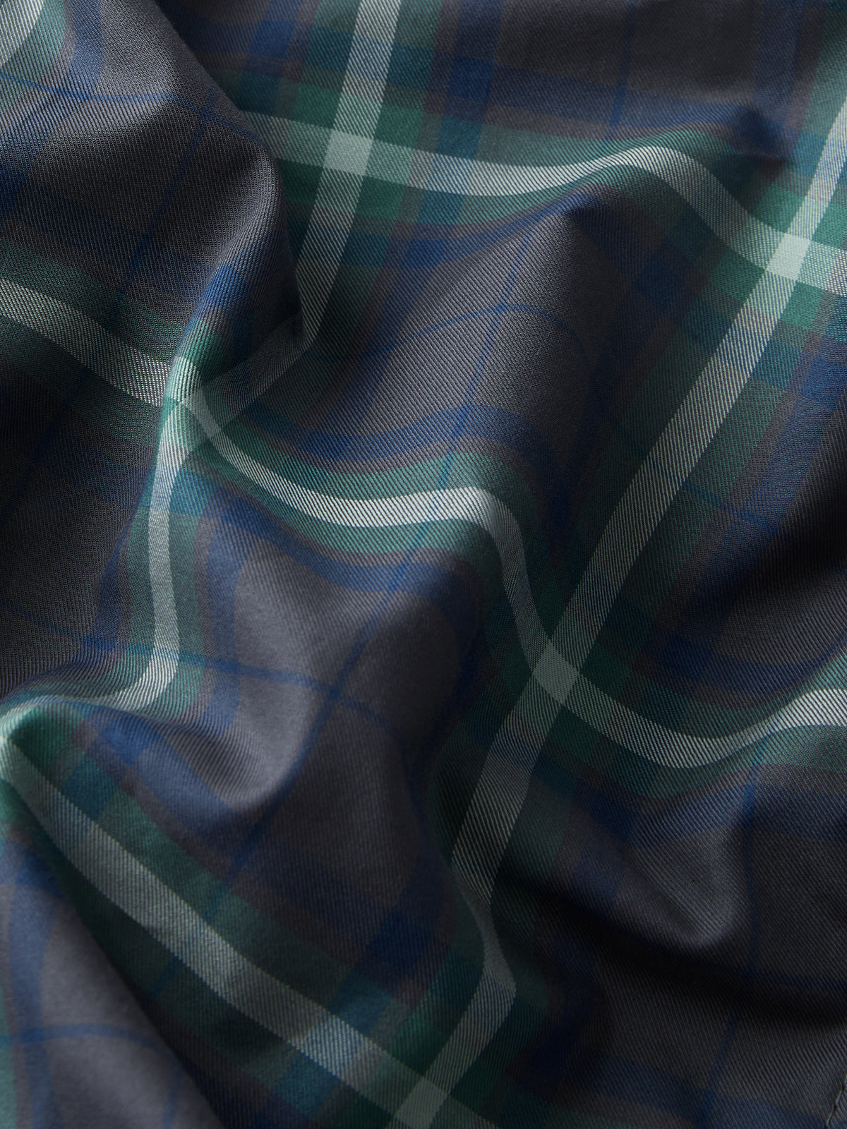 Barker Cotton Classic Fit Boxers Charcoal & Green Check