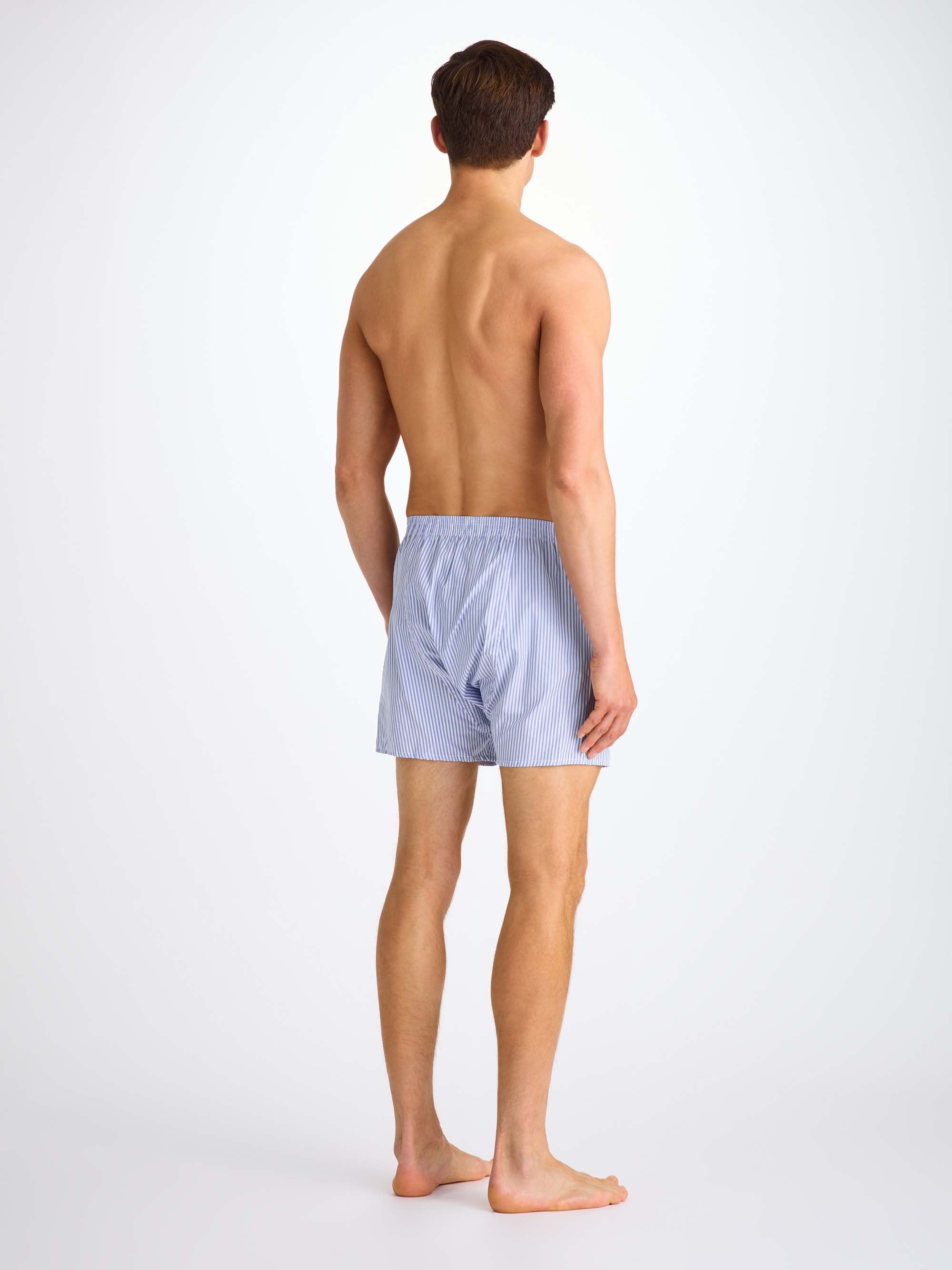 Men's Classic Fit Boxers James Cotton Blue