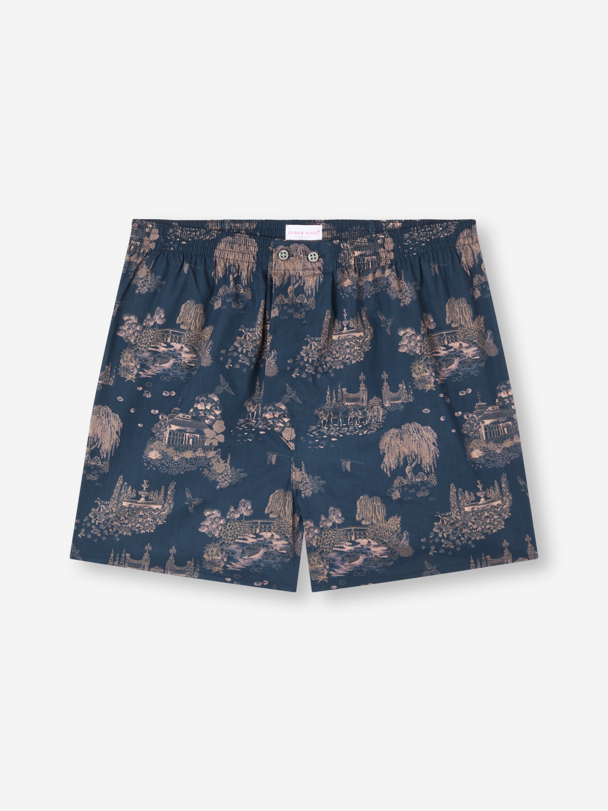 Men's Classic Fit Boxers London Toile Navy