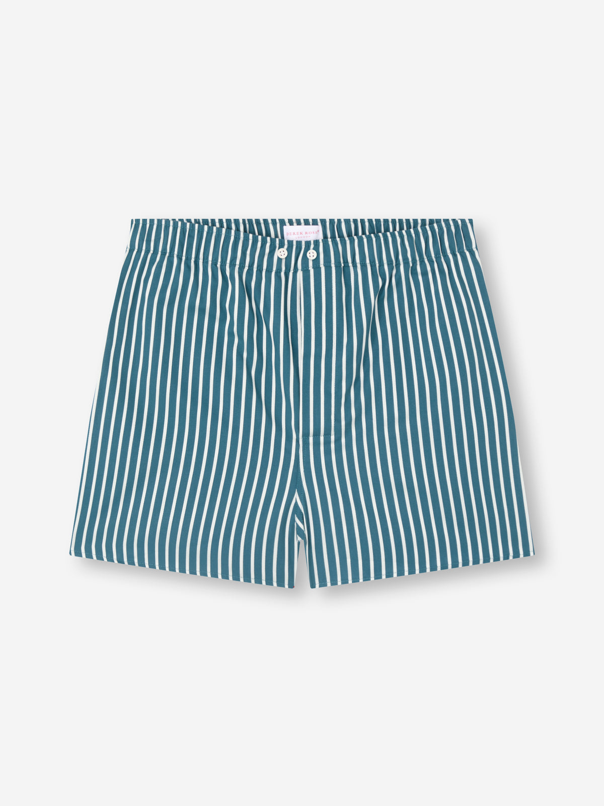 Royal Cotton Modern Fit Boxers Teal & White Stripe
