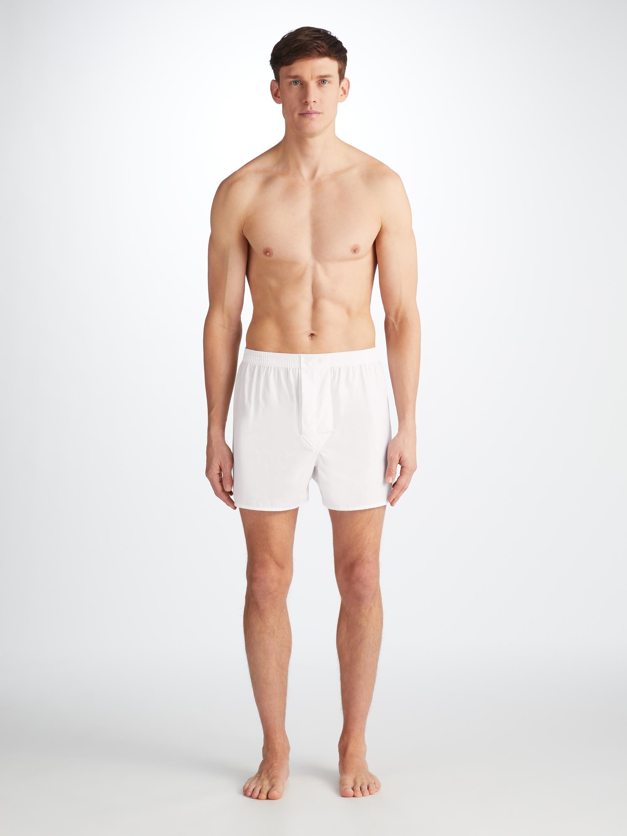 Men's Classic Fit Boxers Savoy Cotton White