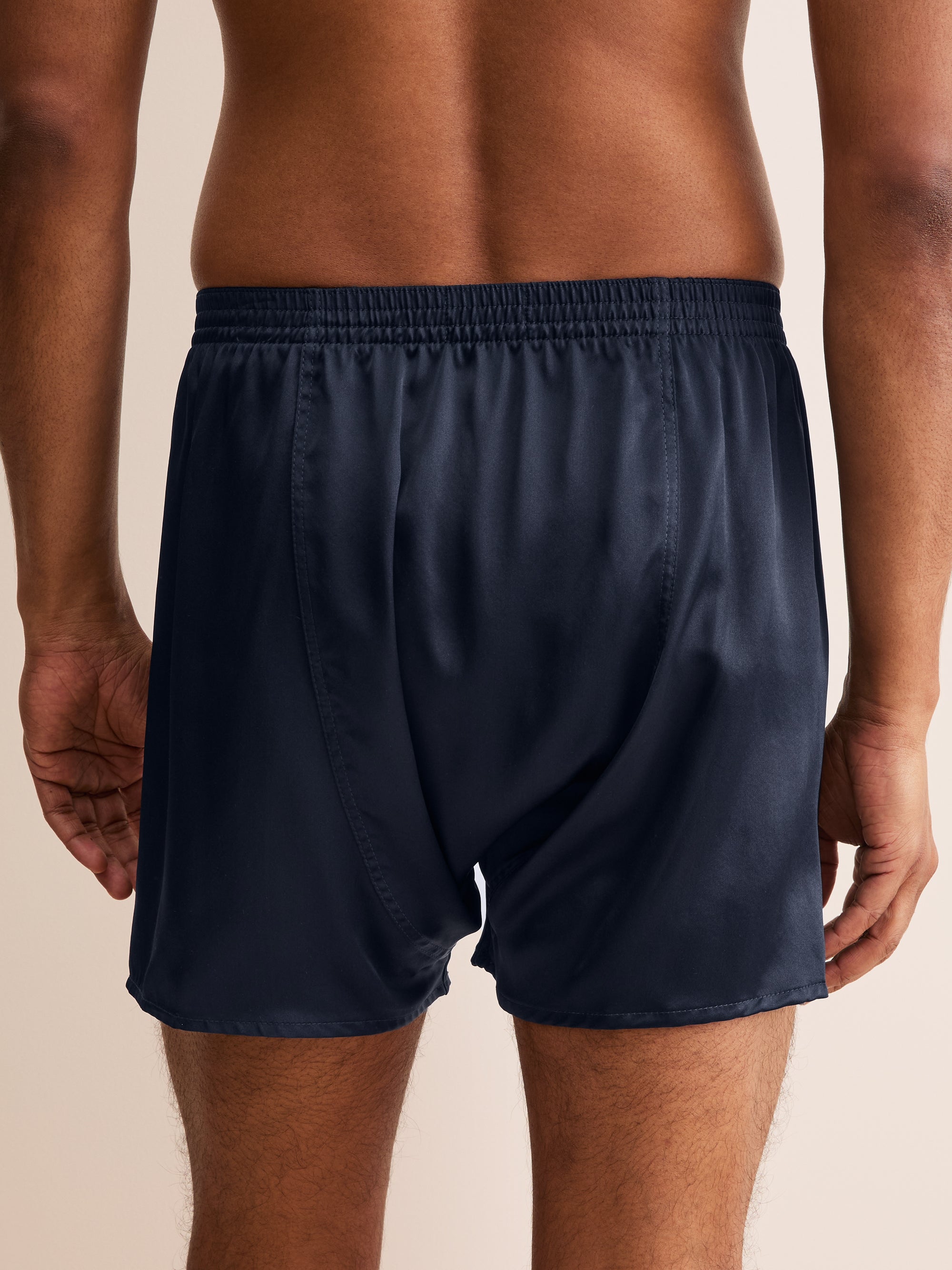 Men's Classic Fit Boxers Bailey Silk Navy