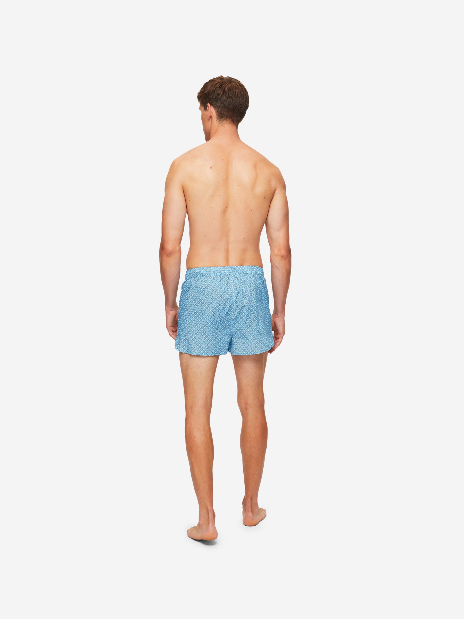 Men's Modern Fit Boxers Ledbury 56 Cotton Batiste Blue