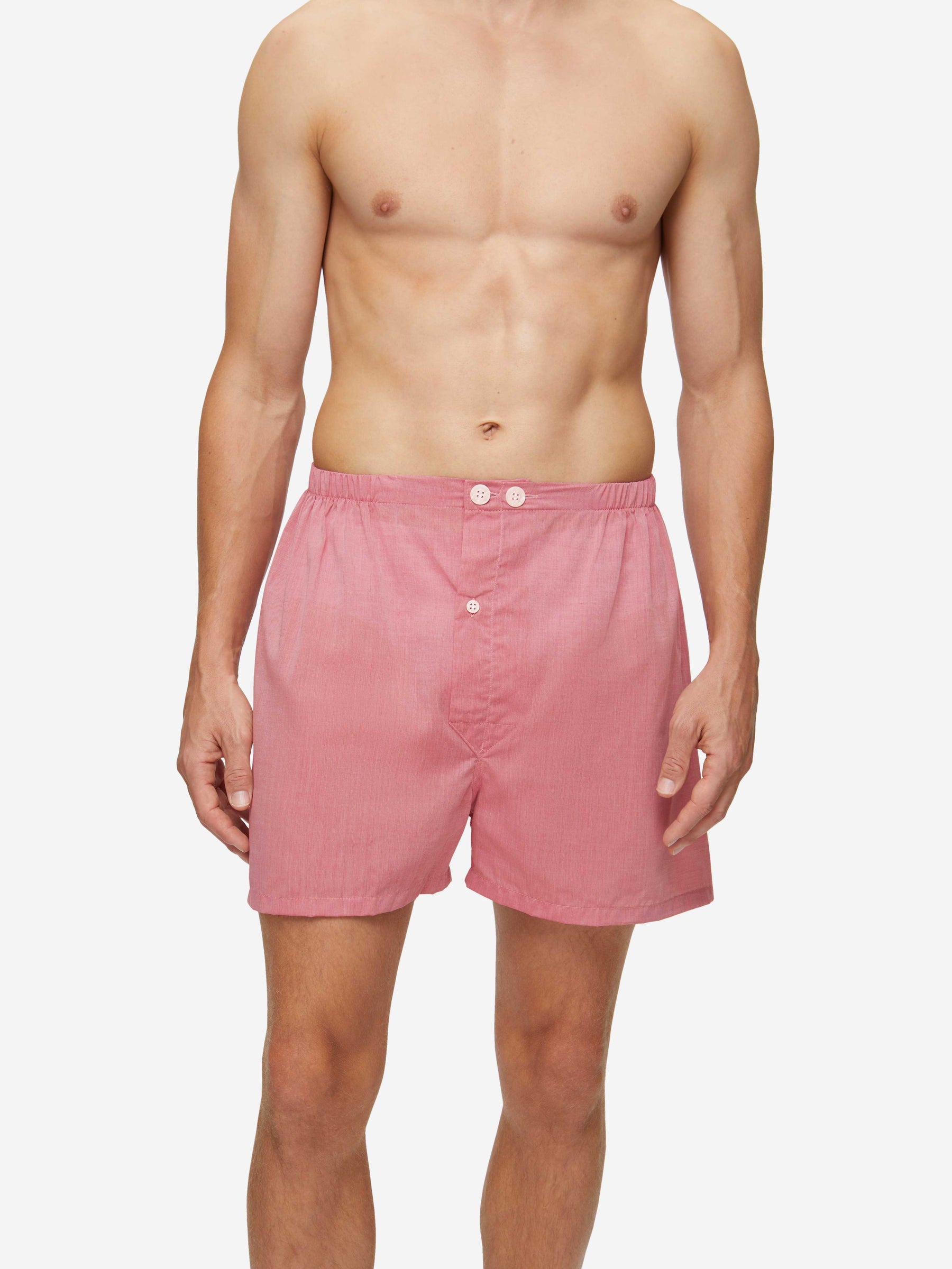 Men's Short Pyjamas Amalfi Cotton Batiste Red