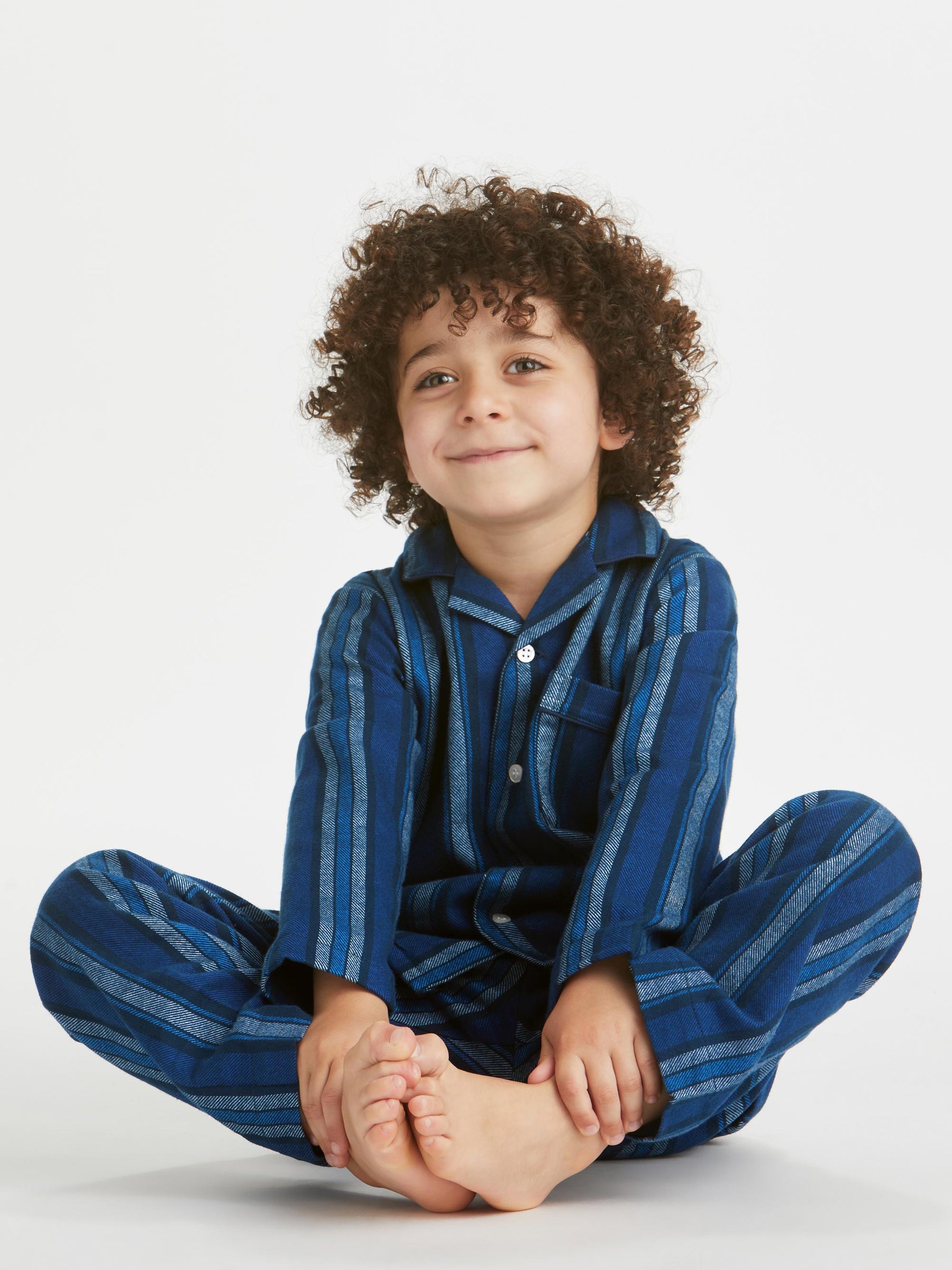 Kids' Pyjamas Kelburn 38 Brushed Cotton Blue