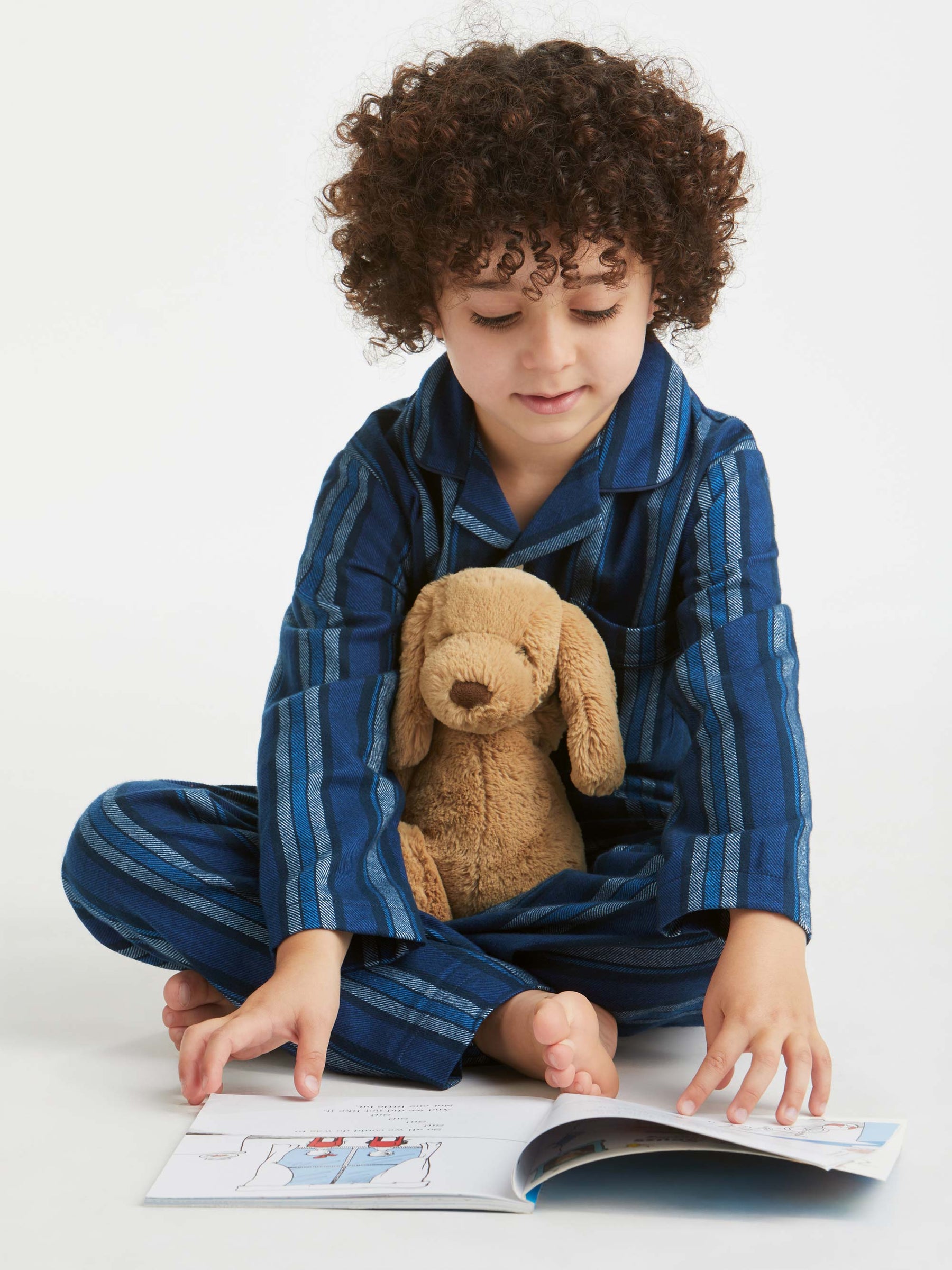 Kids' Pyjamas Kelburn 38 Brushed Cotton Blue