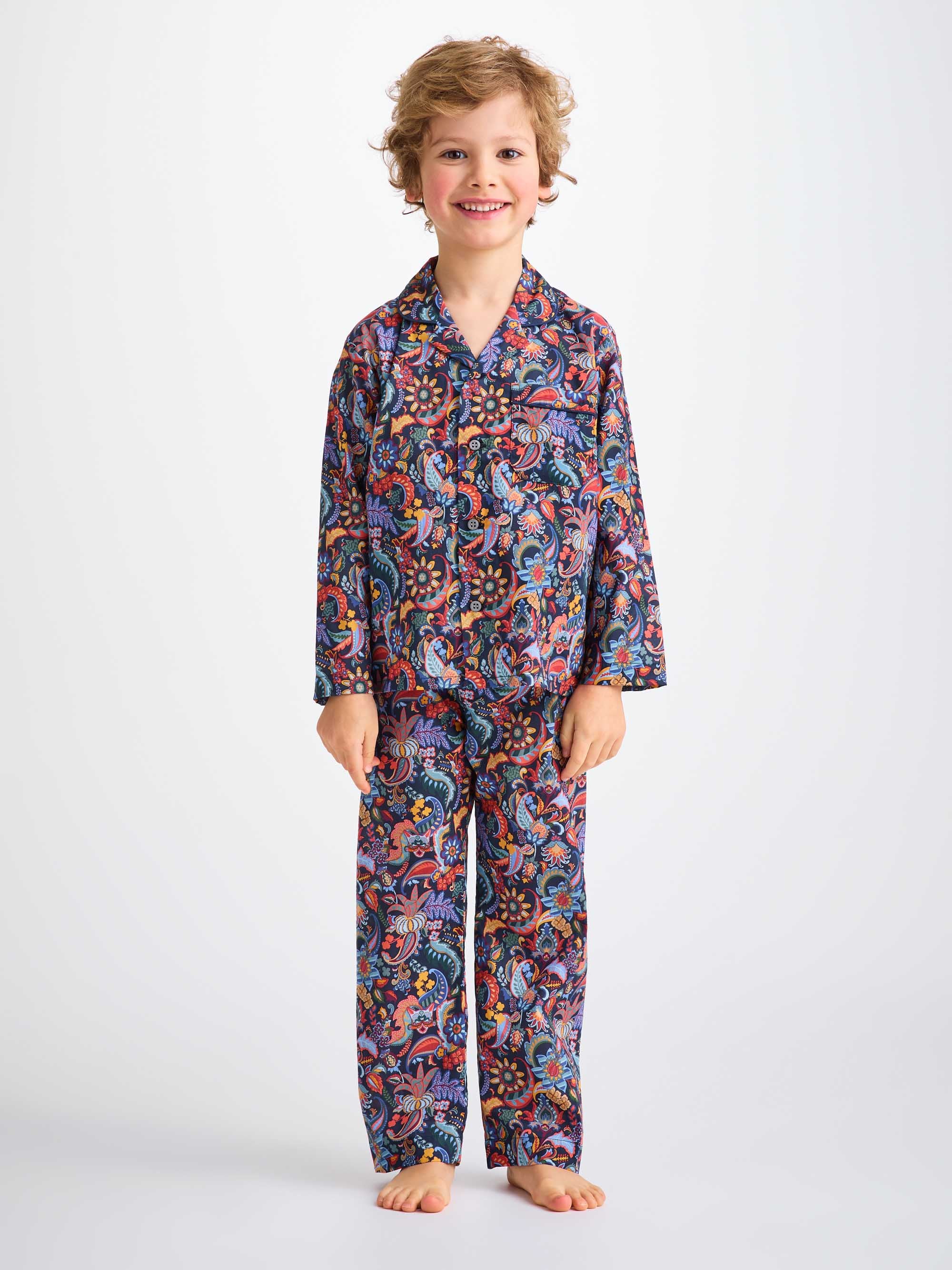 Kids' Pyjamas Cotton Batiste Multi Jungle Paisley Print