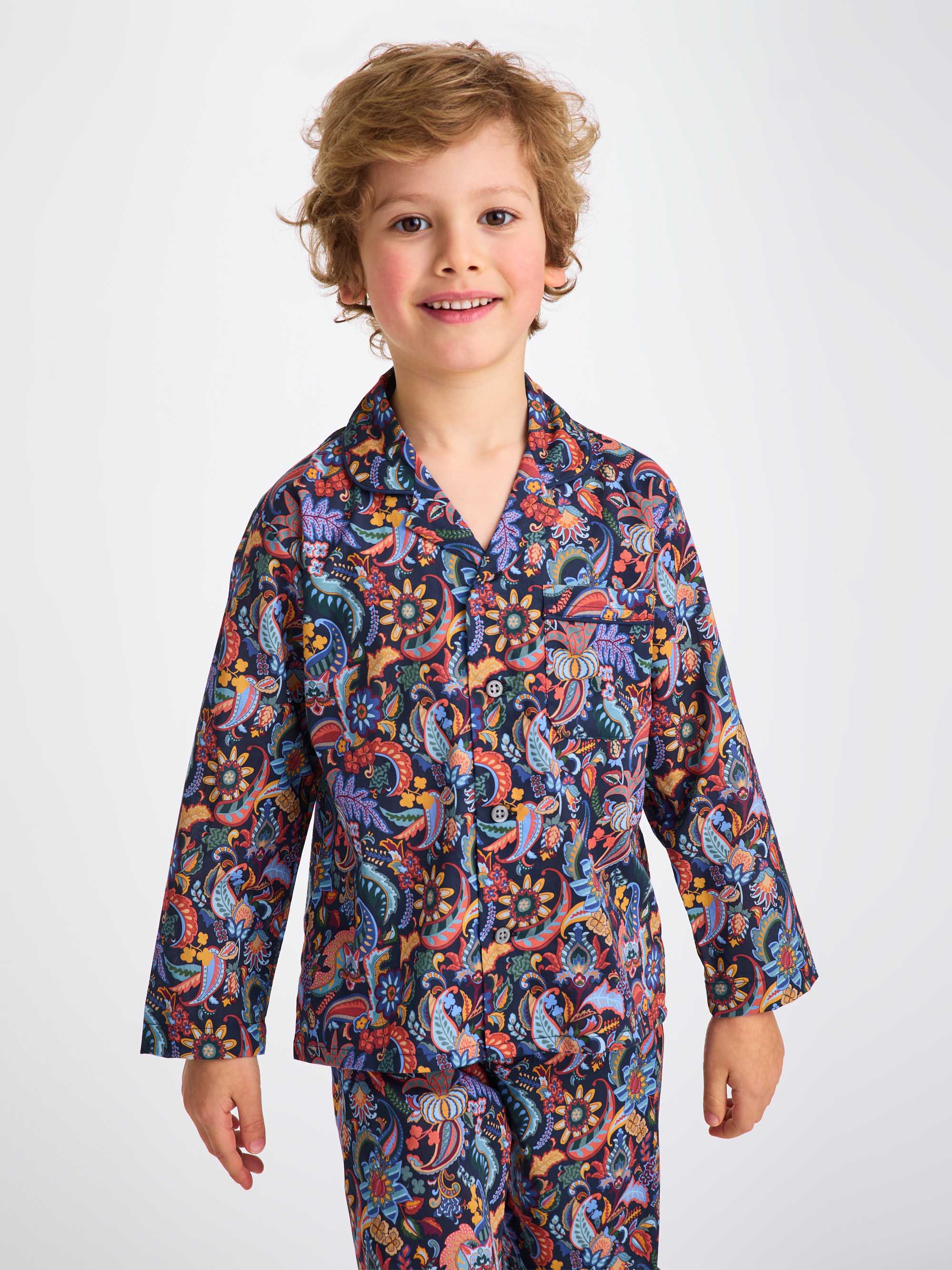 Kids' Pyjamas Cotton Batiste Multi Jungle Paisley Print