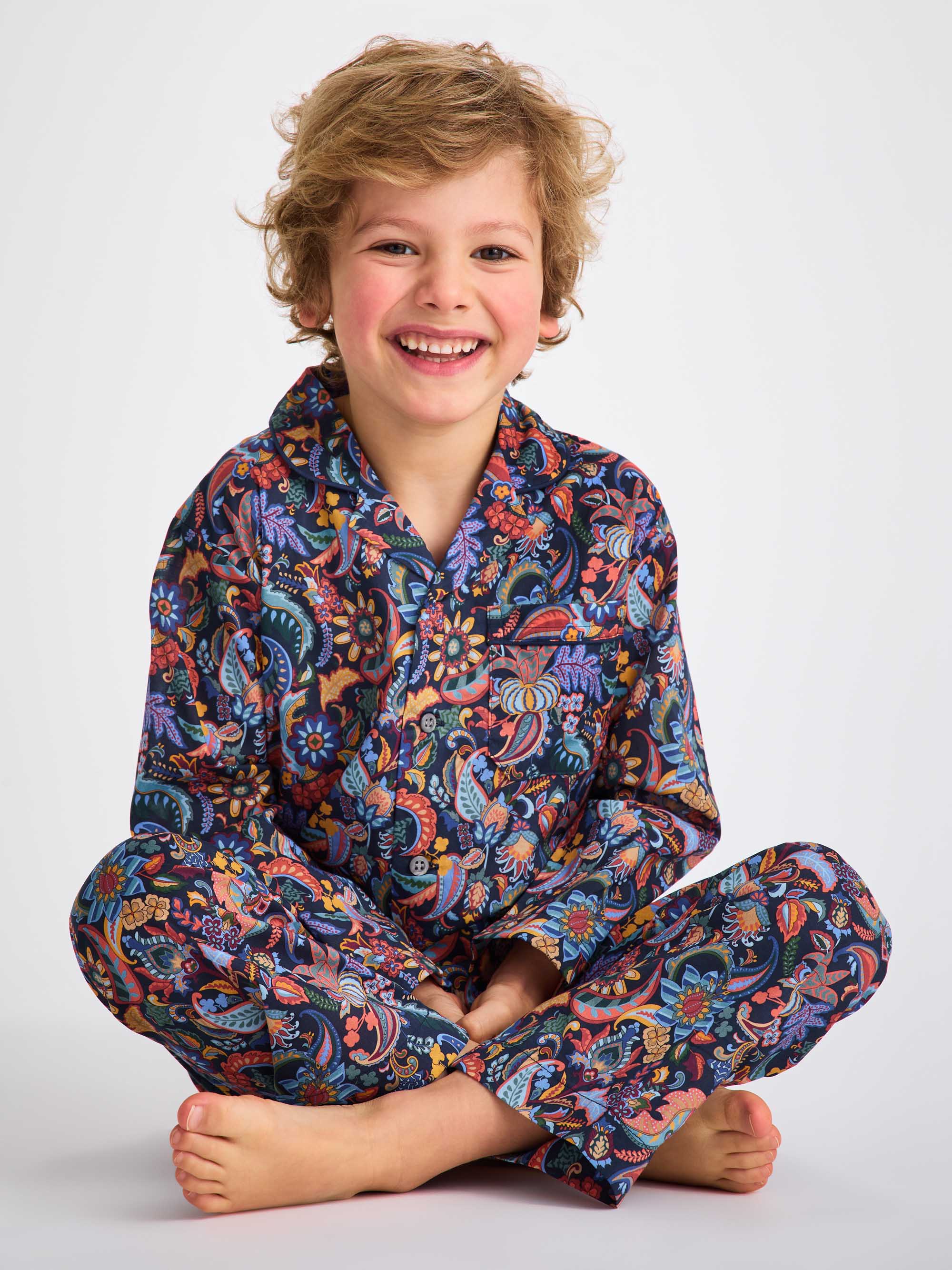 Kids' Pyjamas Cotton Batiste Multi Jungle Paisley Print
