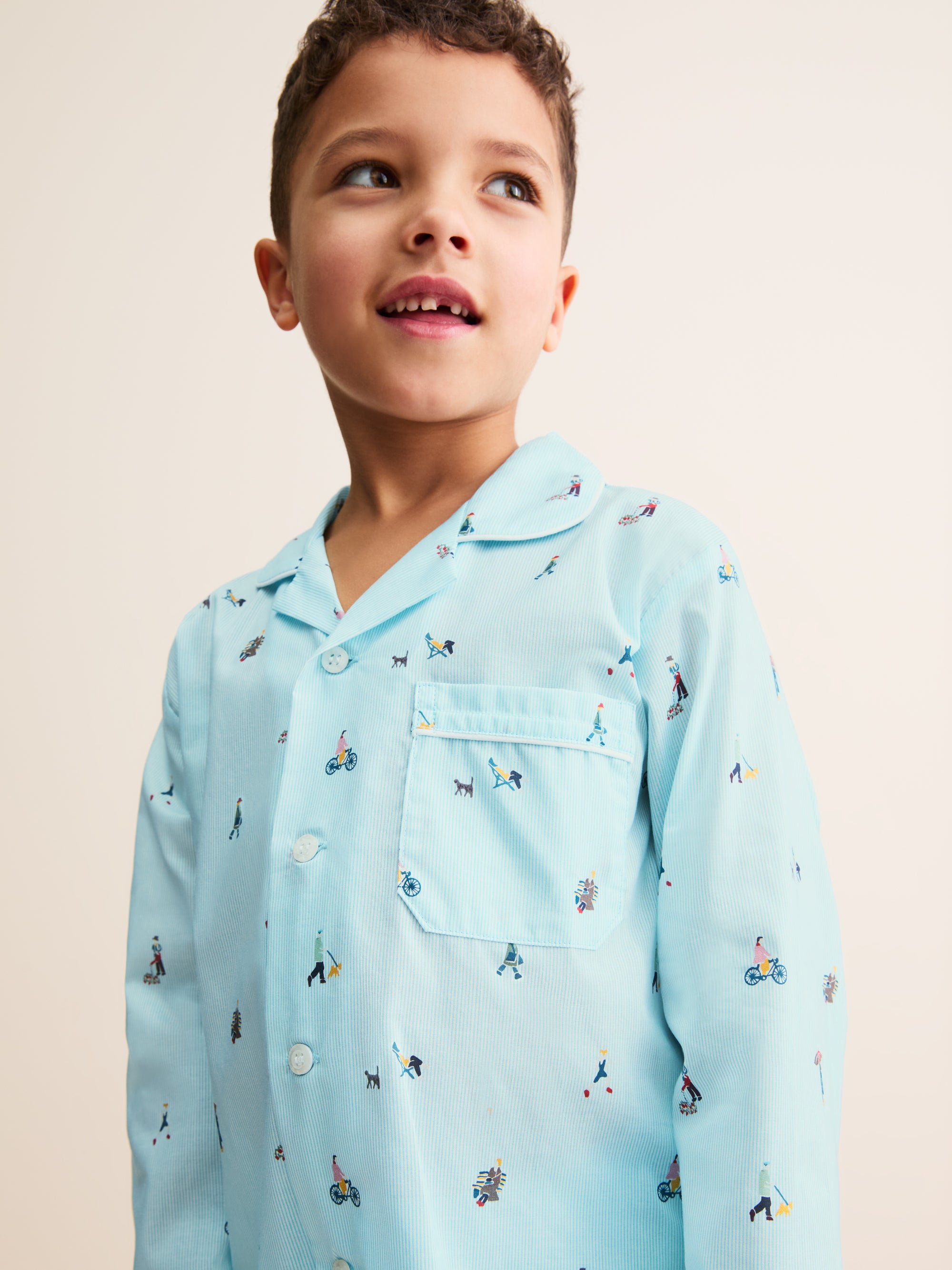 Kids' Pyjamas People of London Blue Stripe