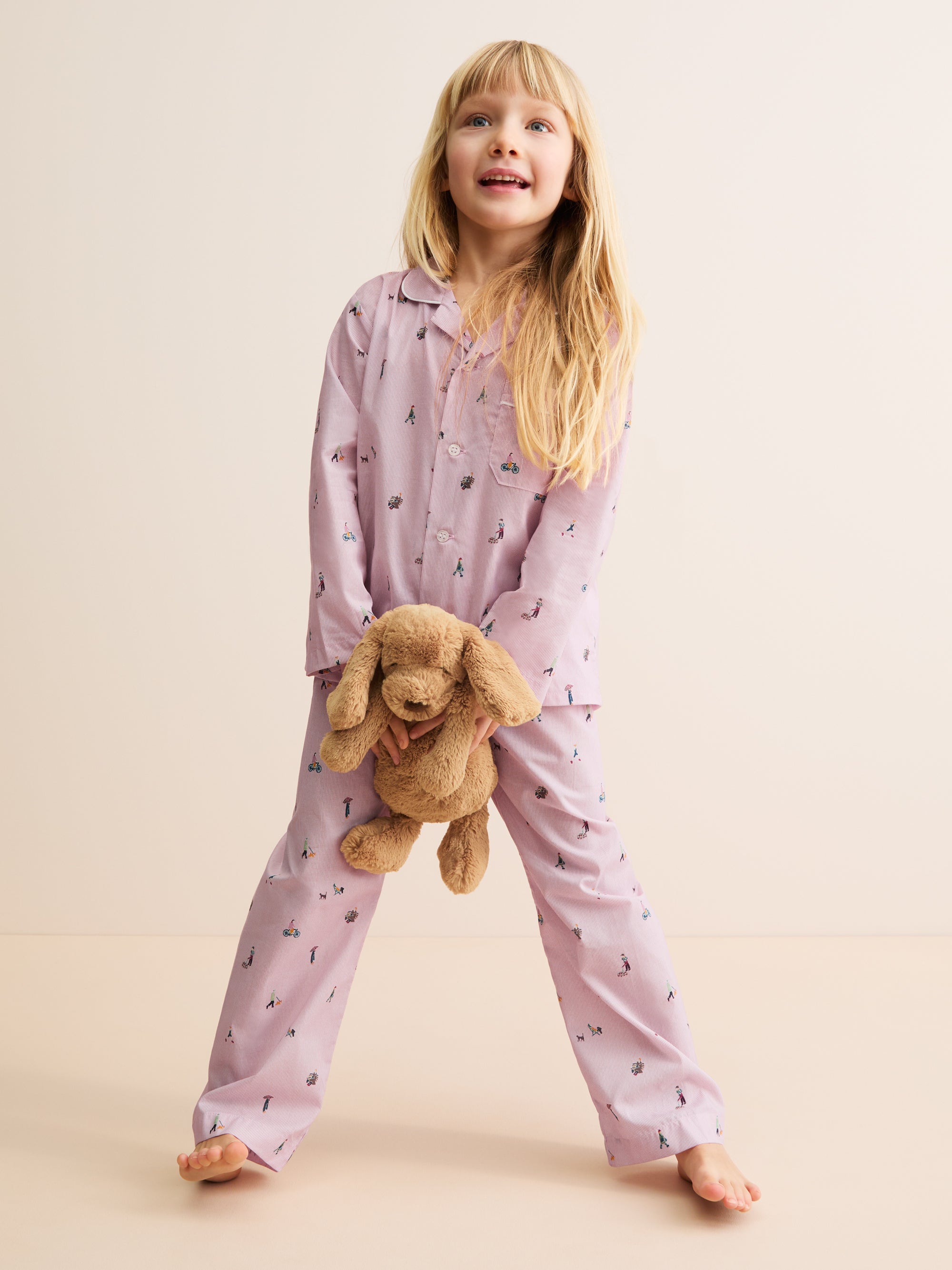 Kids' Pyjamas People of London Pink Stripe