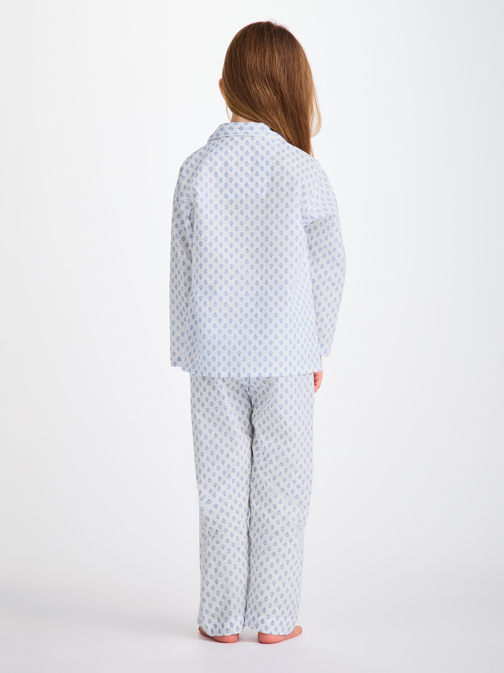 Kids' Pyjamas Cotton Batiste White Paisley Motif