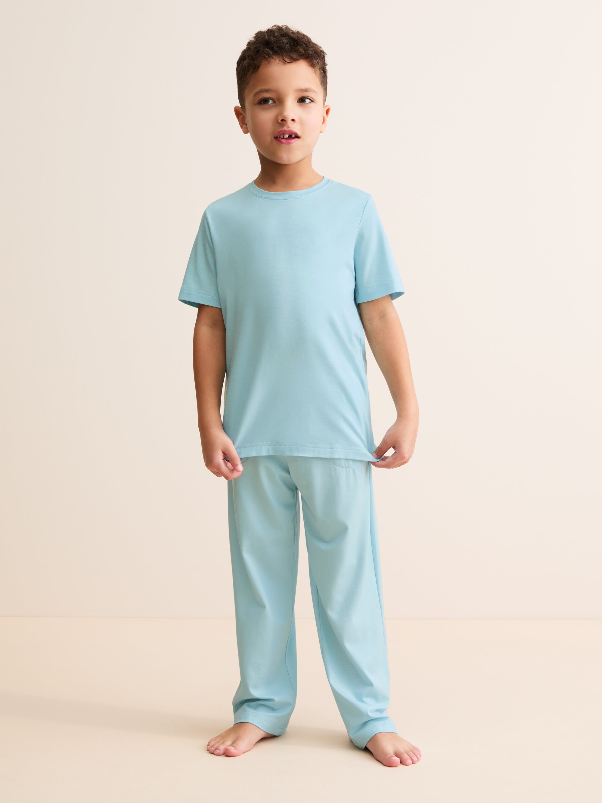 Kids' Lounge Set Basel Micro Modal Stretch Powder Blue