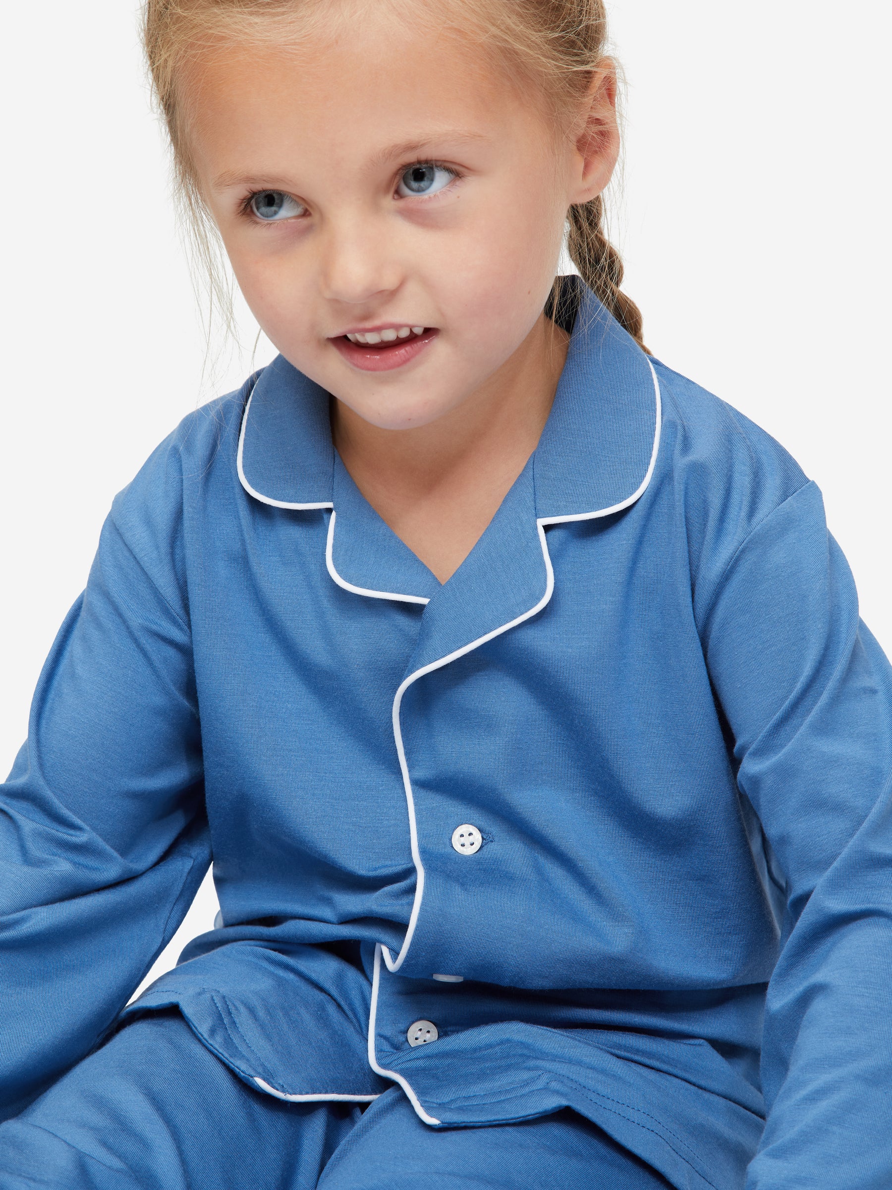 Kids' Pyjamas Basel Micro Modal Stretch Lake Blue