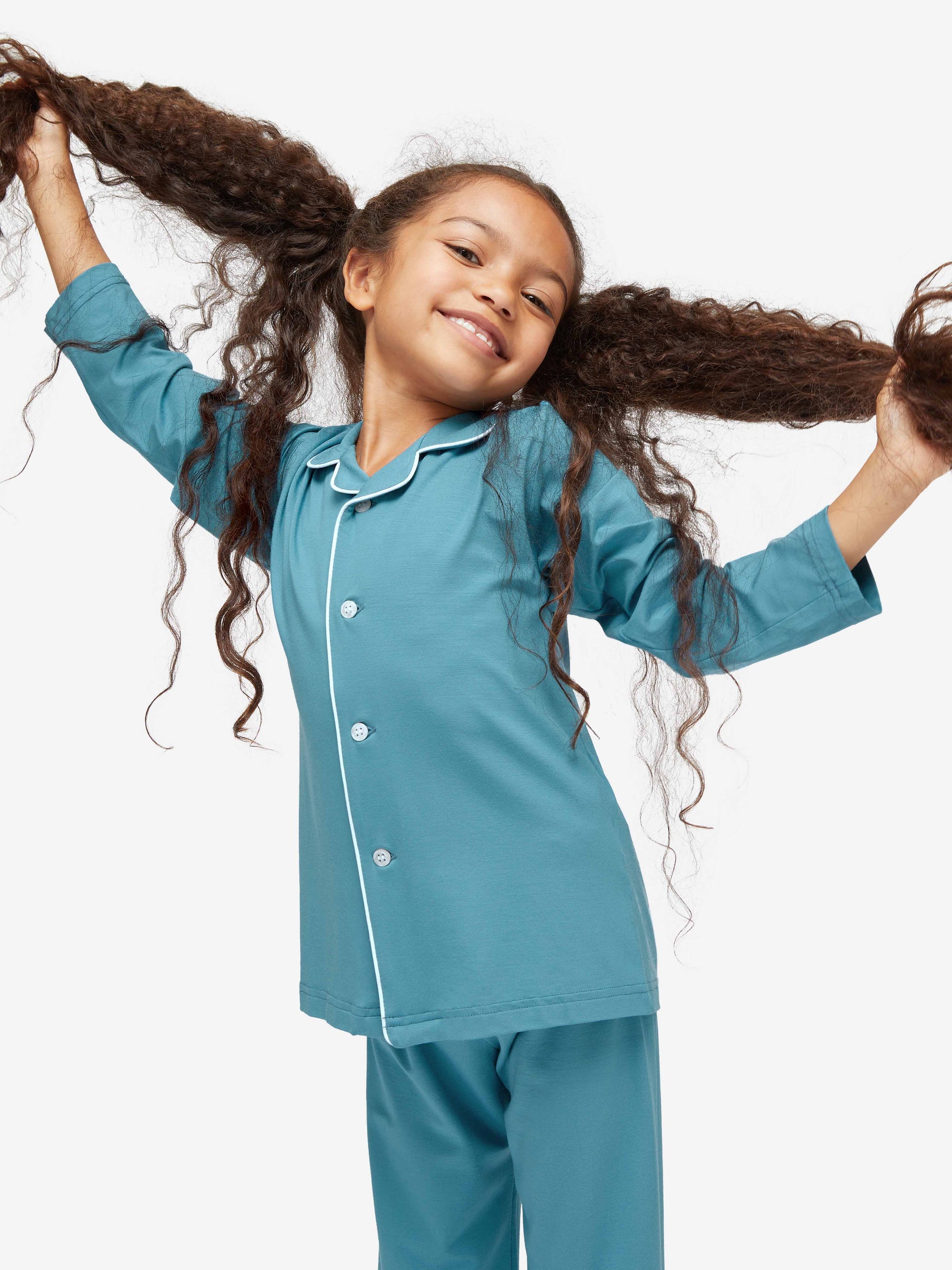 Kids' Pyjamas Basel Micro Modal Stretch Harbour Blue