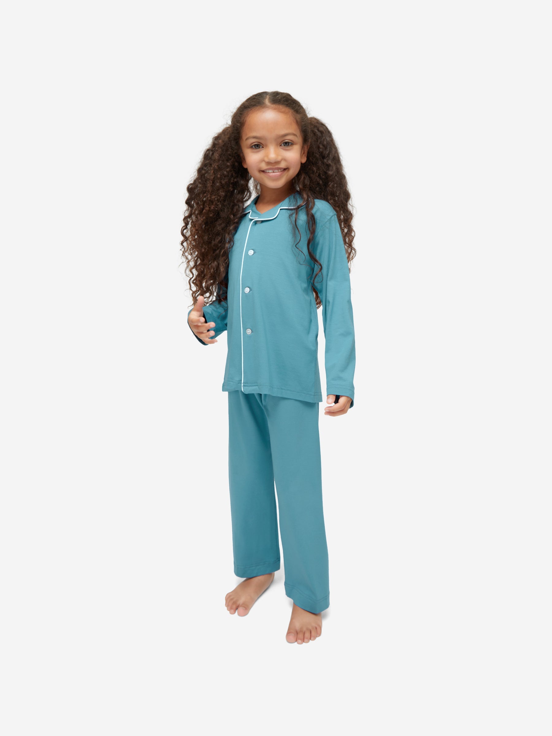 Kids' Pyjamas Basel Micro Modal Stretch Harbour Blue