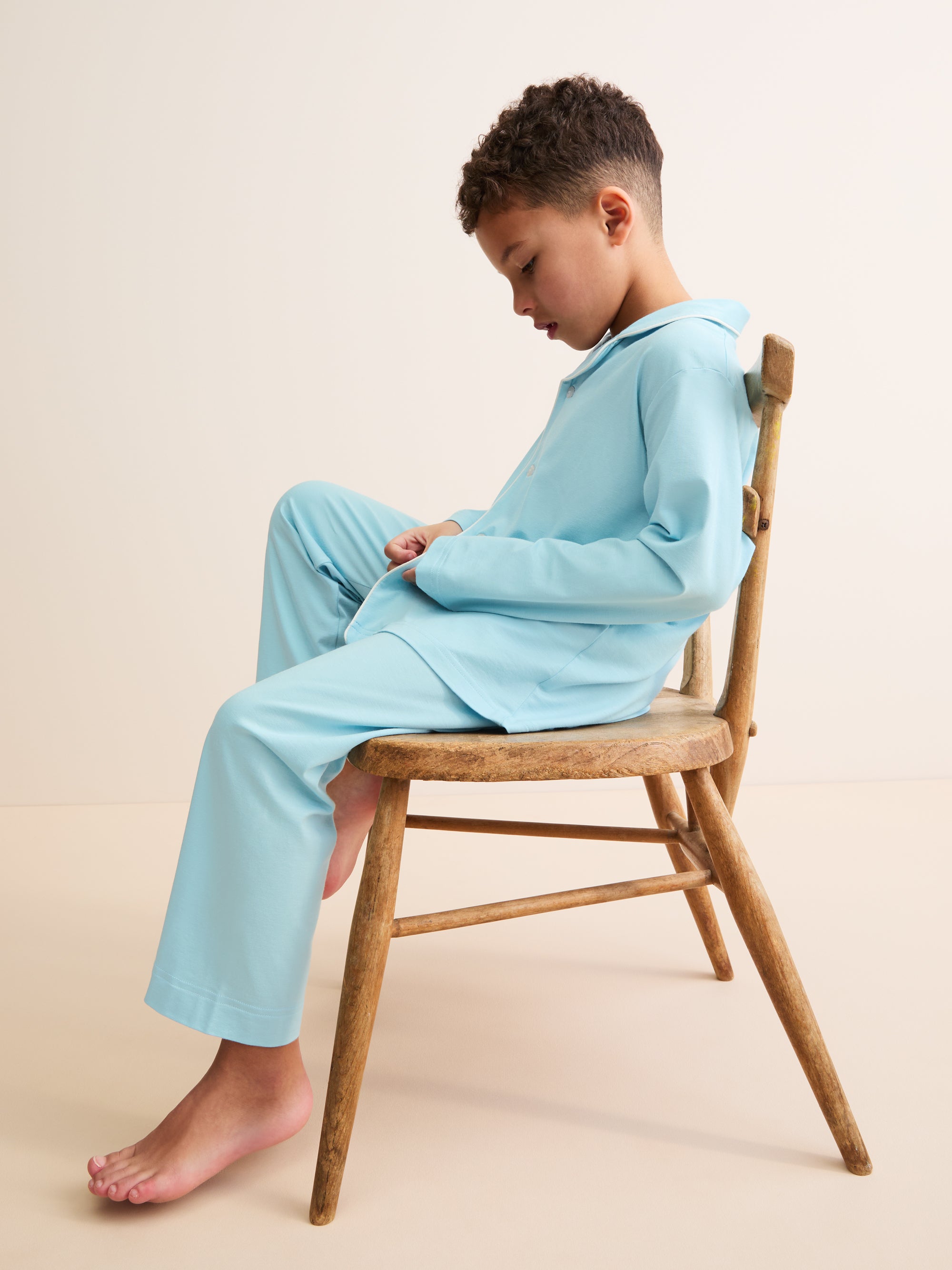 Kids' Pyjamas Basel Micro Modal Stretch Powder Blue