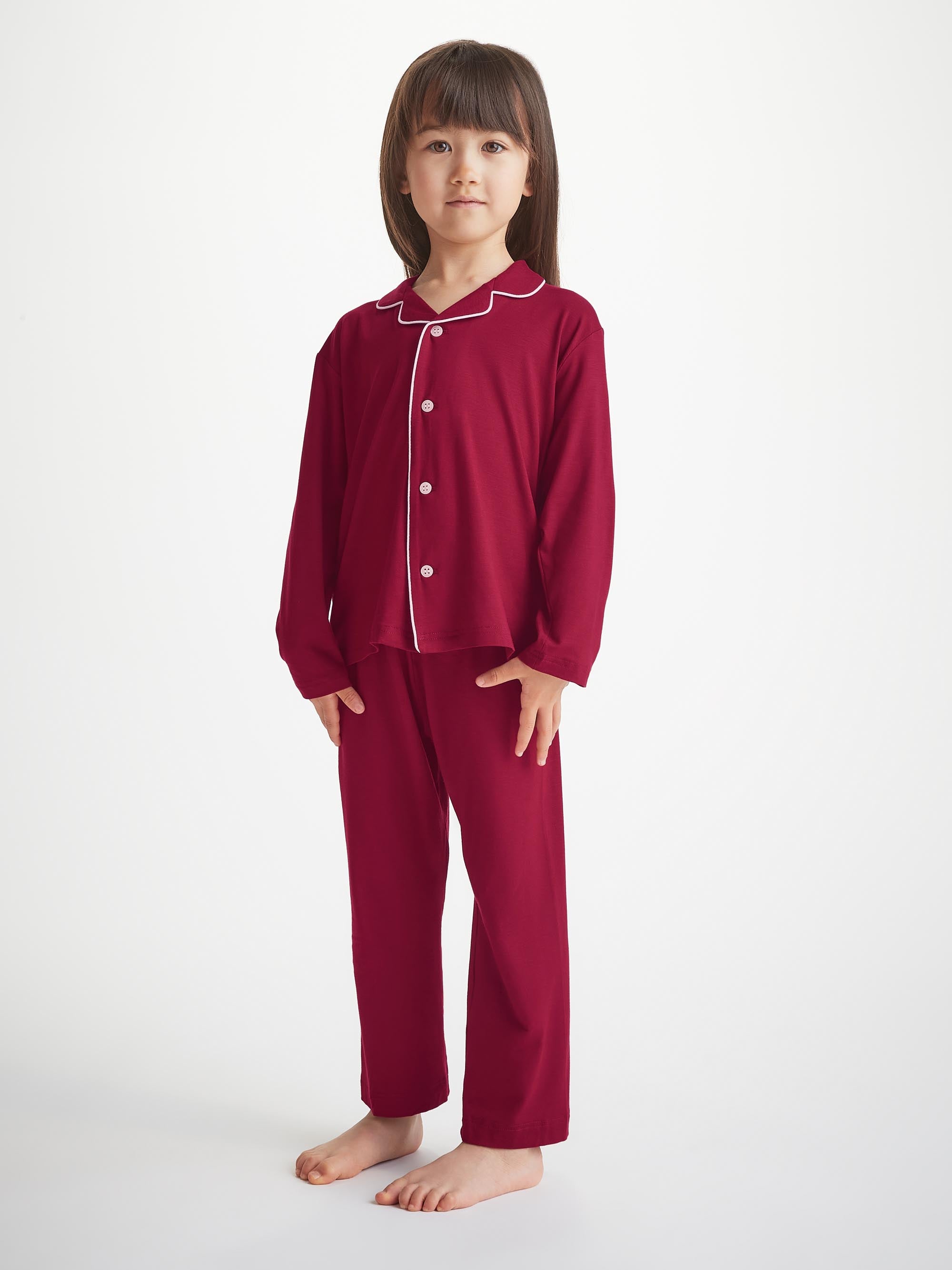 Kids' Pyjamas Lara Micro Modal Stretch Claret Red