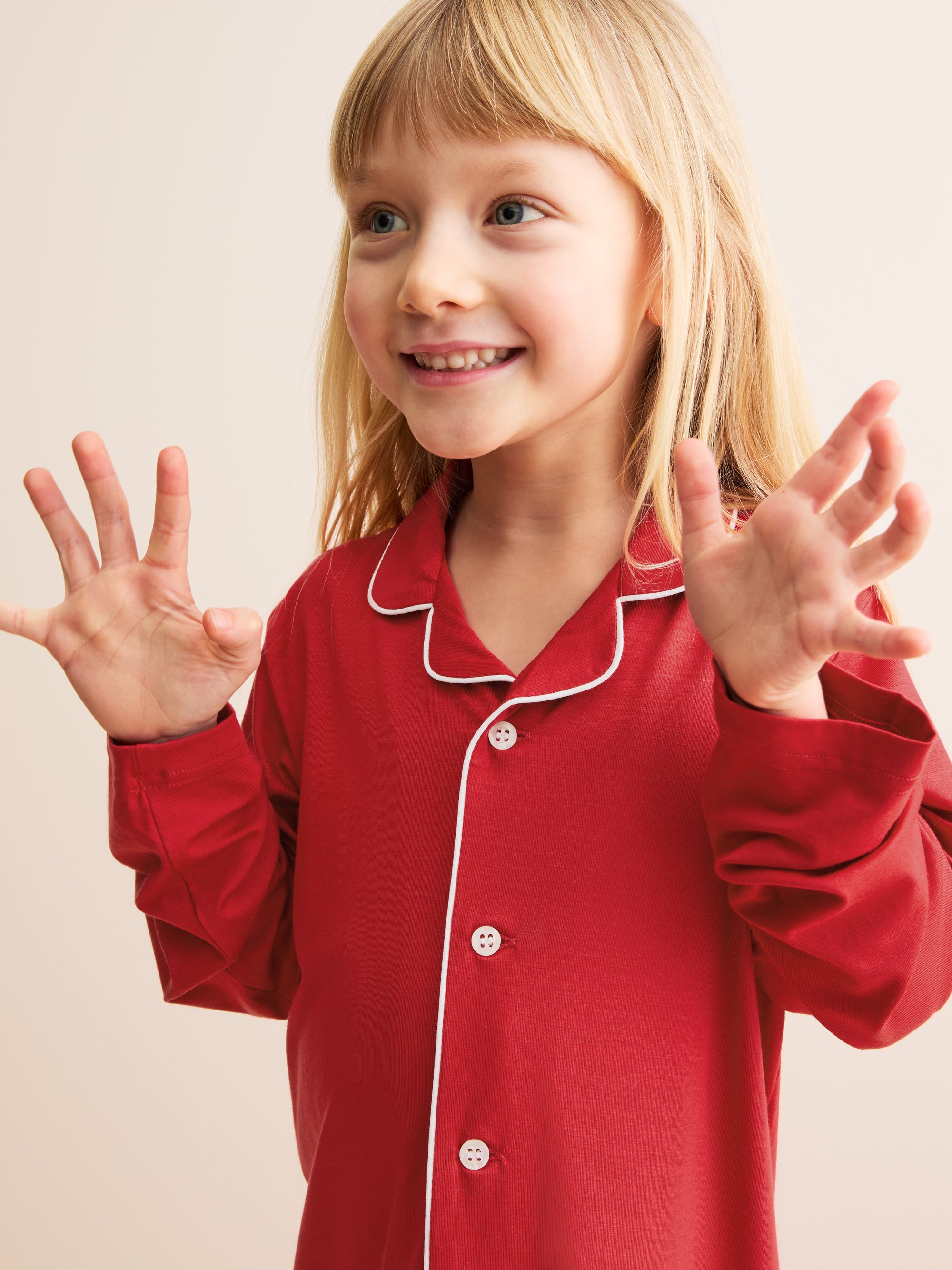 Kids' Pyjamas Lara Micro Modal Stretch Cherry Red