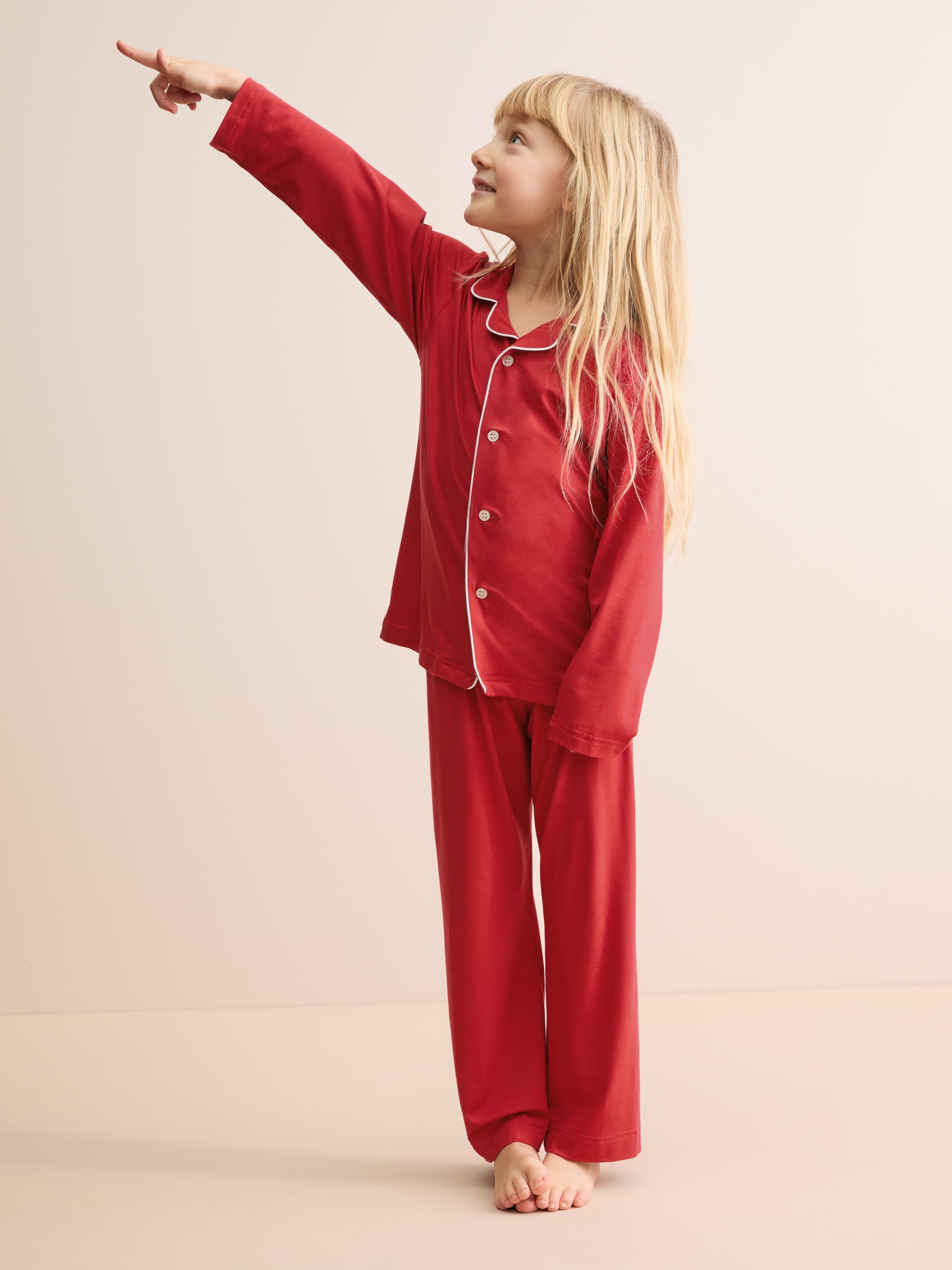 Kids' Pyjamas Lara Micro Modal Stretch Cherry Red