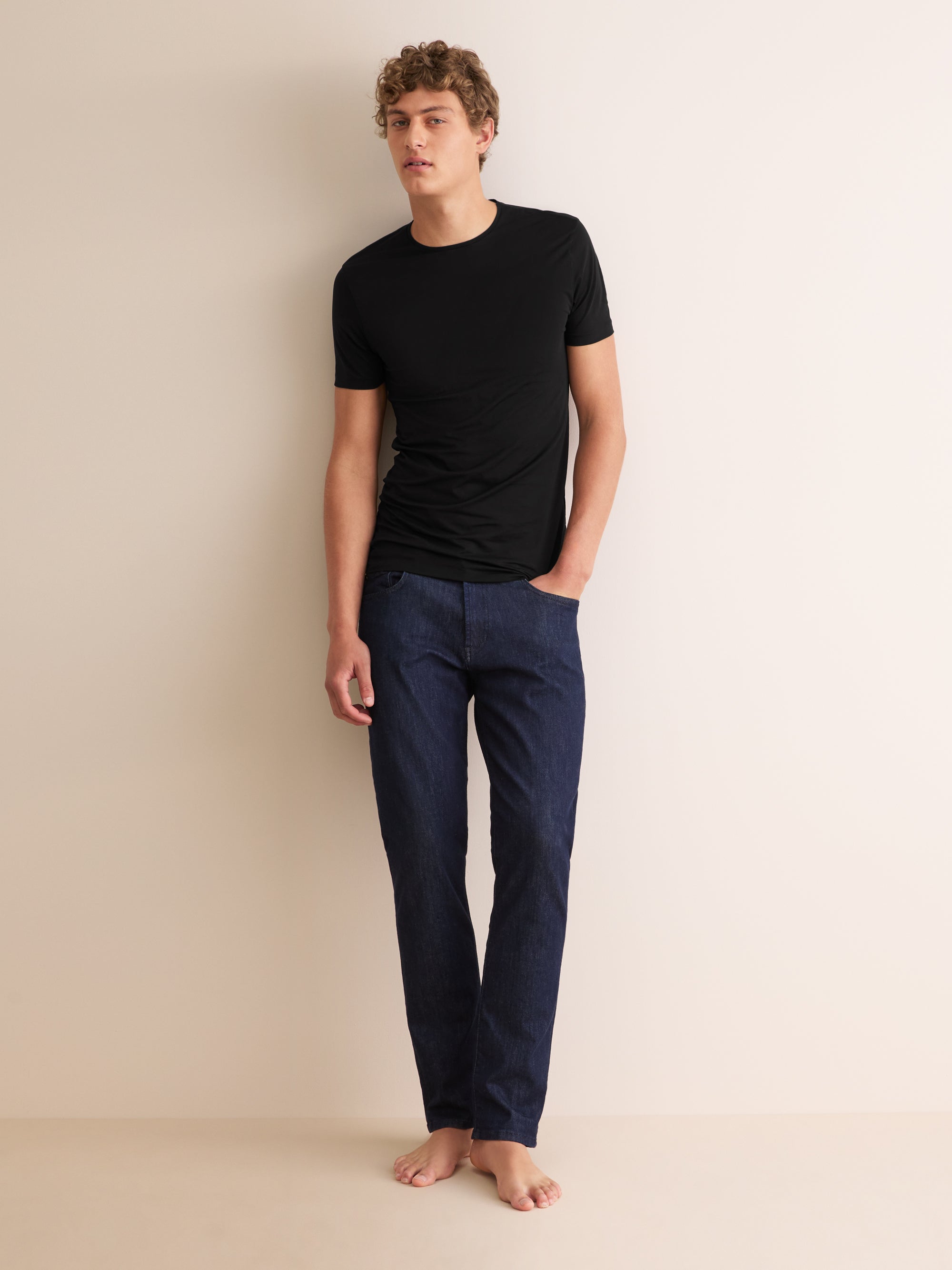 Men's Underwear T-Shirt Jack Pima Cotton Stretch Black
