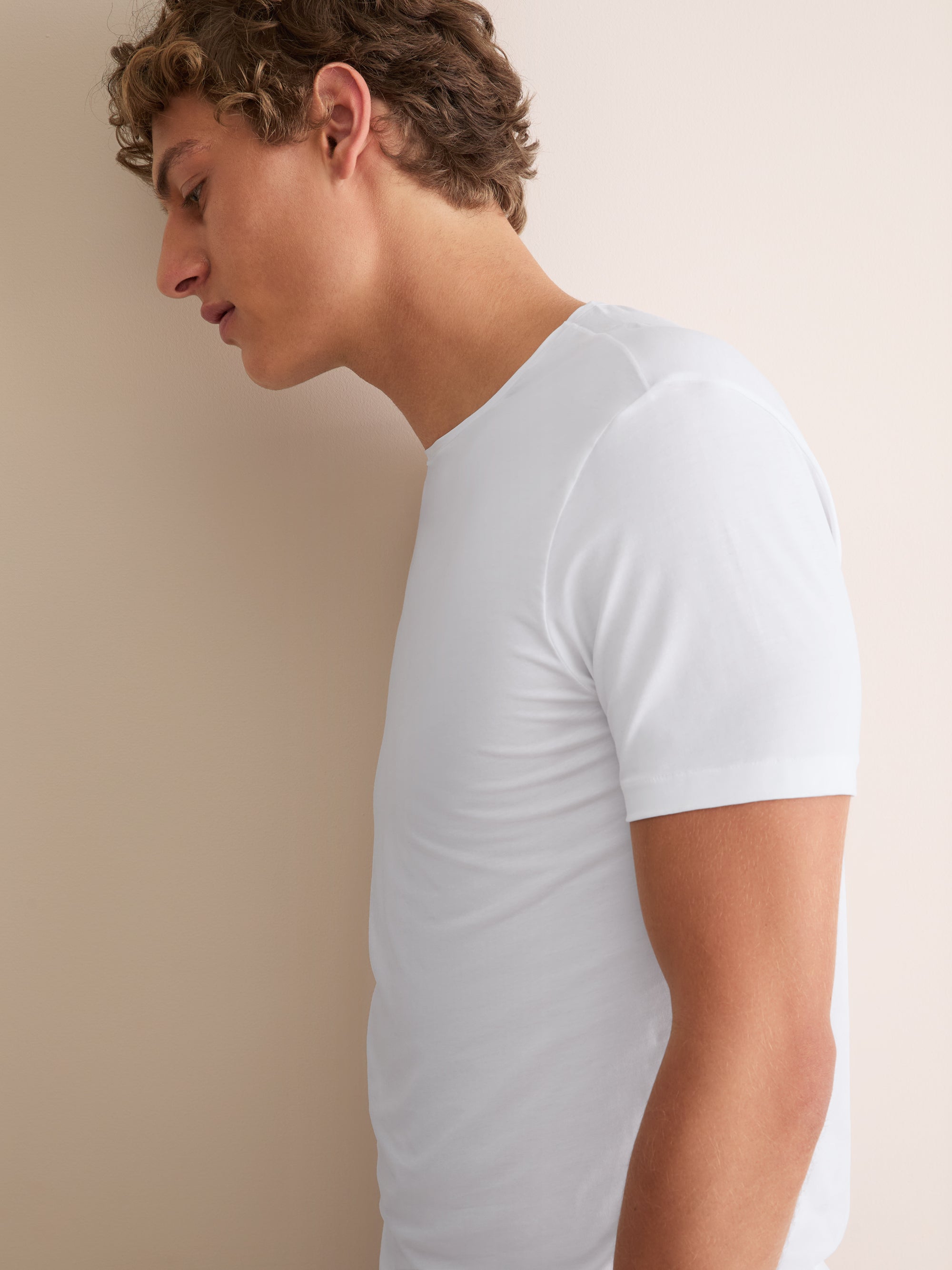 Men's Underwear T-Shirt Jack Pima Cotton Stretch White