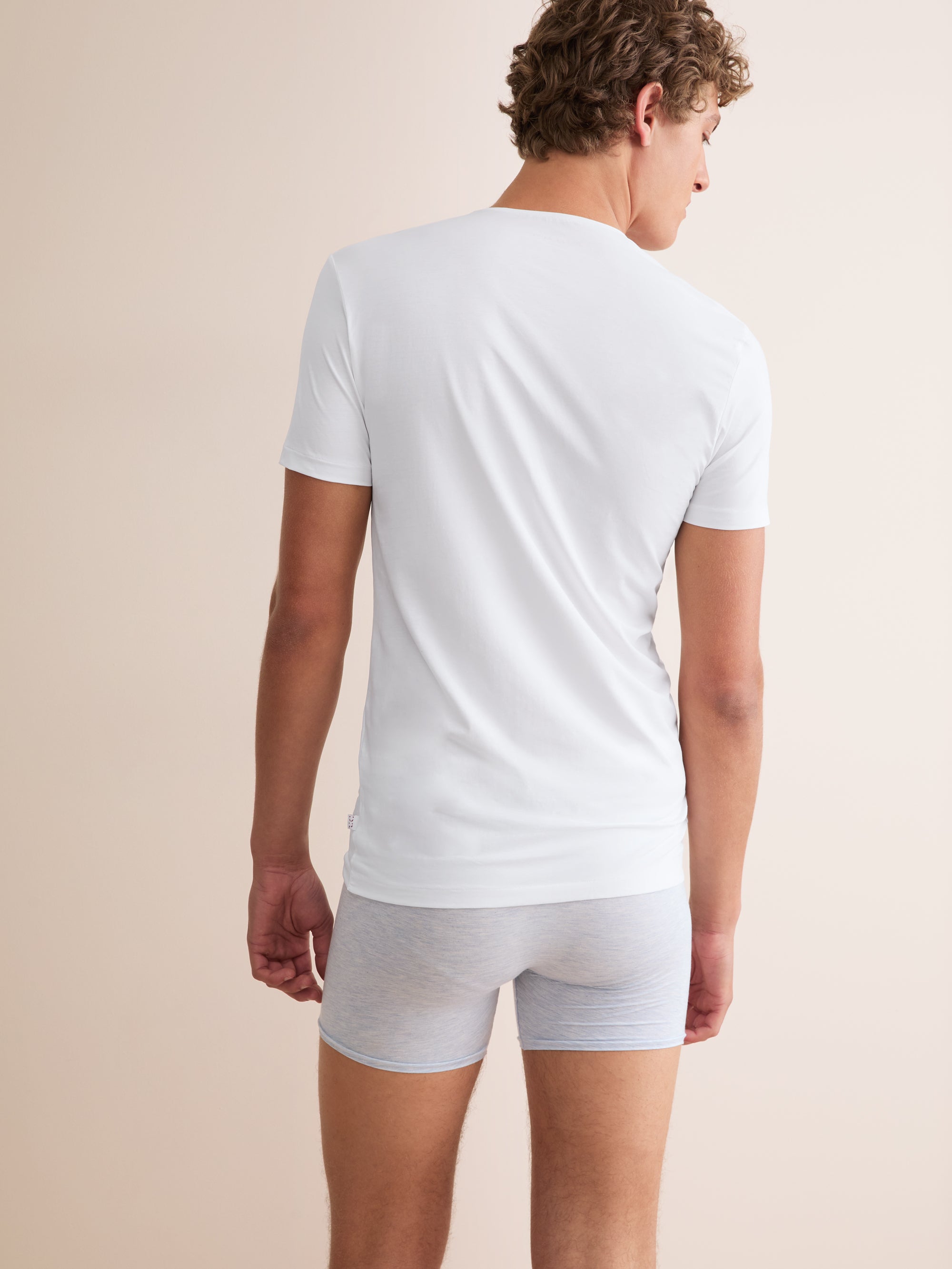 Men's Underwear T-Shirt Jack Pima Cotton Stretch White