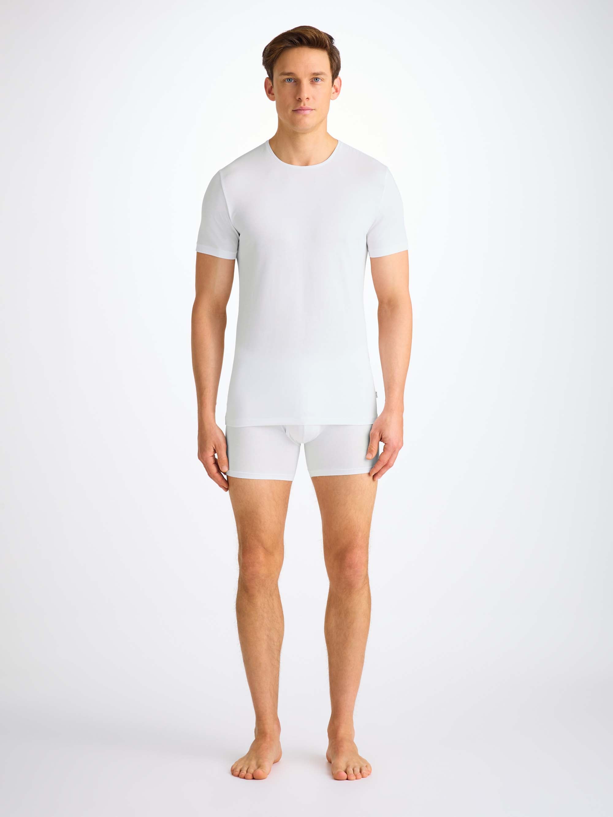 Men's Underwear T-Shirt Jack Pima Cotton Stretch White