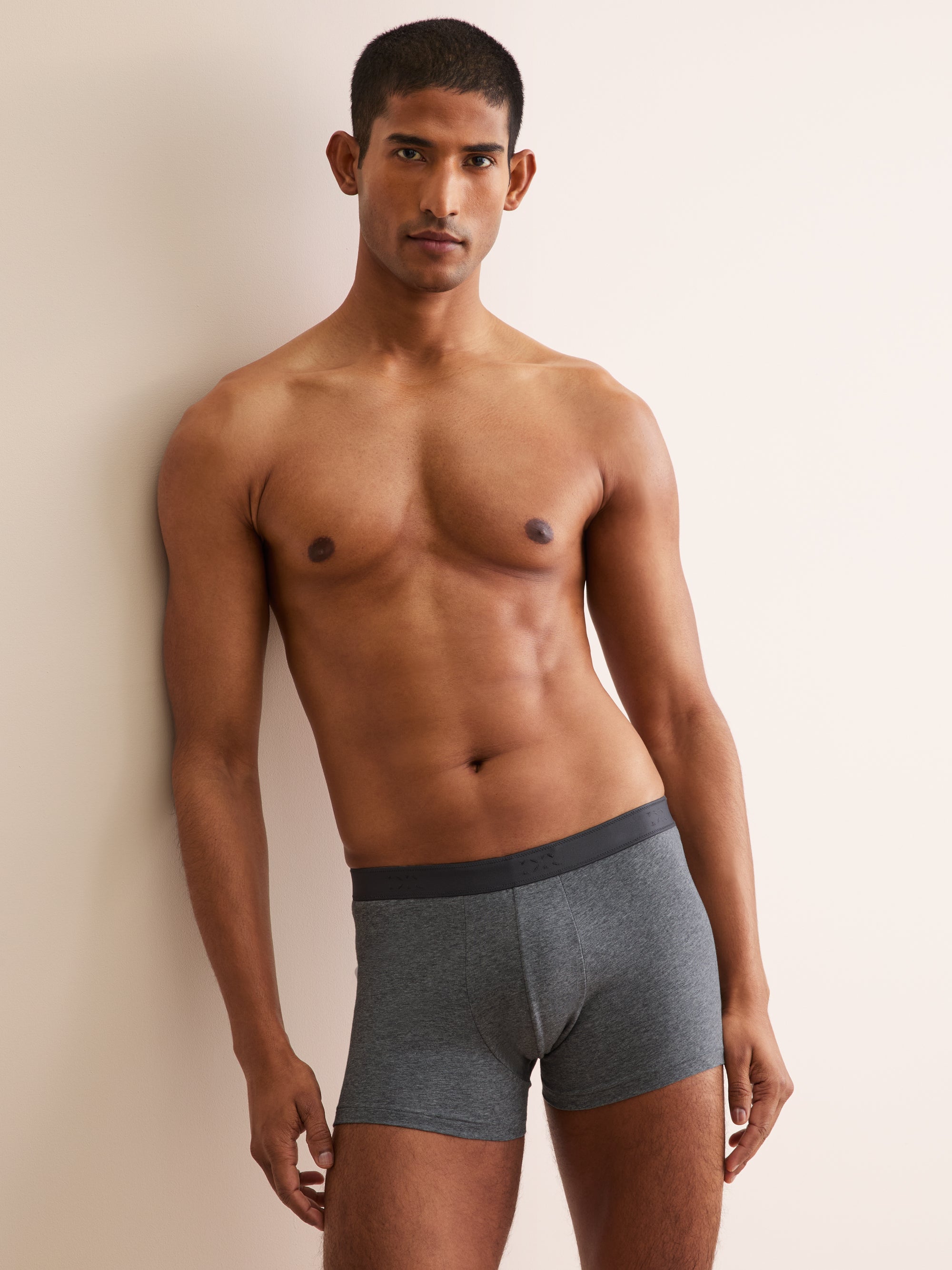 Men's Boxer Briefs Jack Pima Cotton Stretch Charcoal