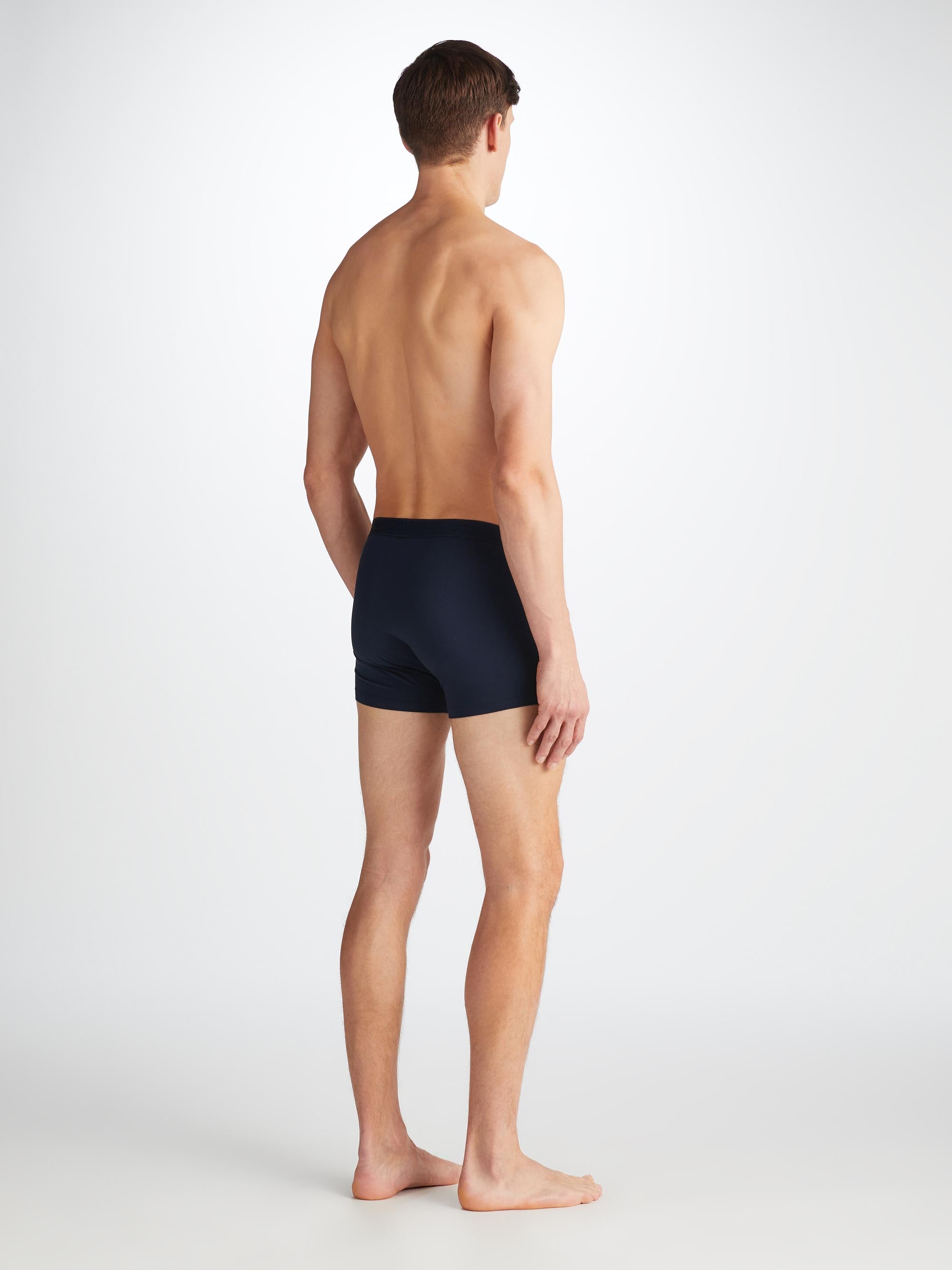 Men's Boxer Briefs Jack Pima Cotton Stretch Navy