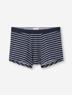 Men's Boxer Briefs Cotton Navy Stripe Print
