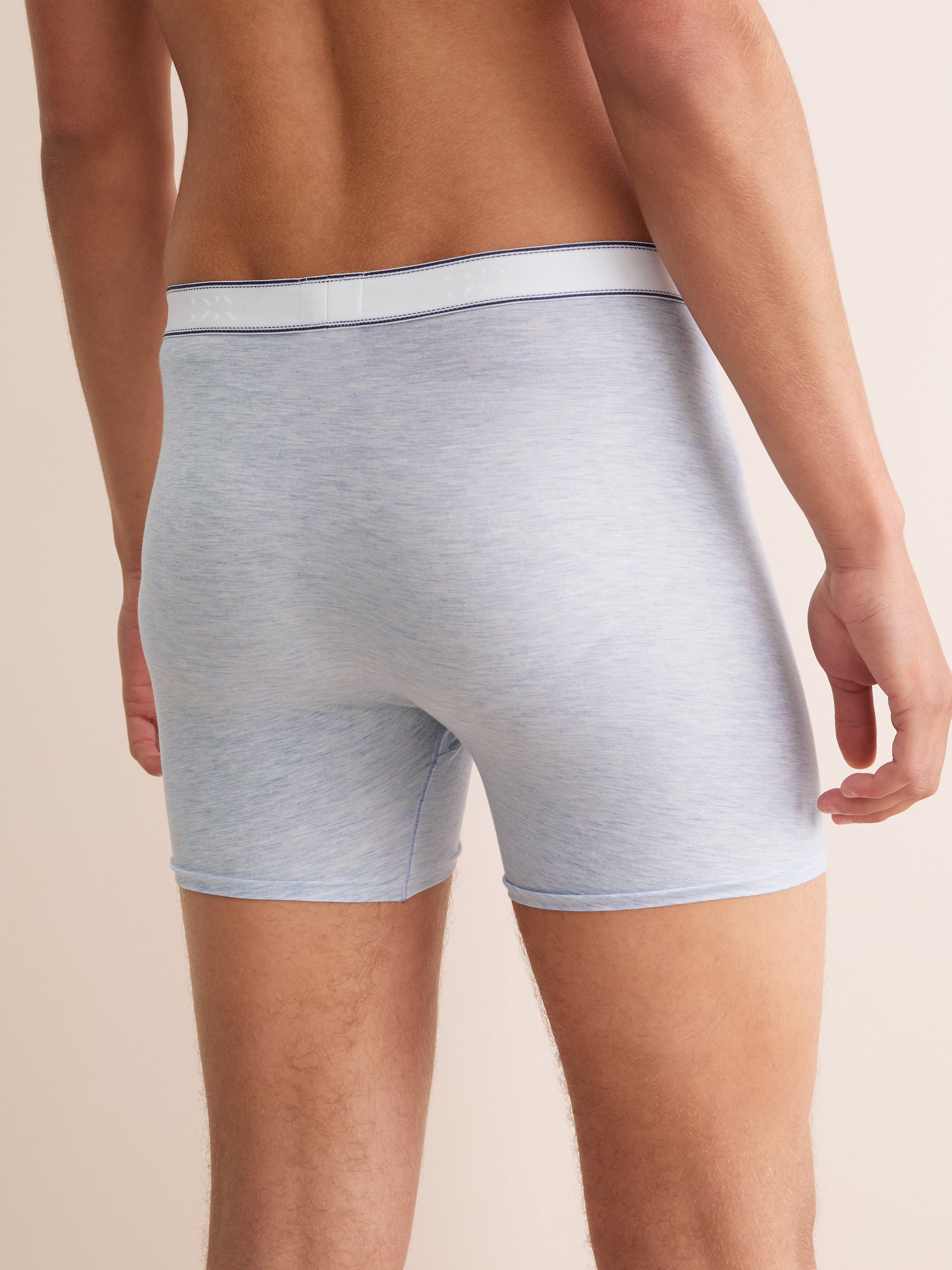 Men's Trunks Ethan Micro Modal Stretch Light Blue Marl