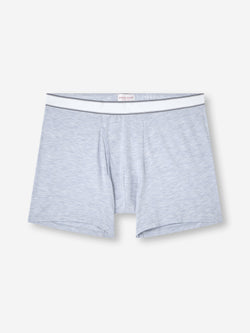 Men's Trunks Ethan Micro Modal Stretch Light Blue Marl