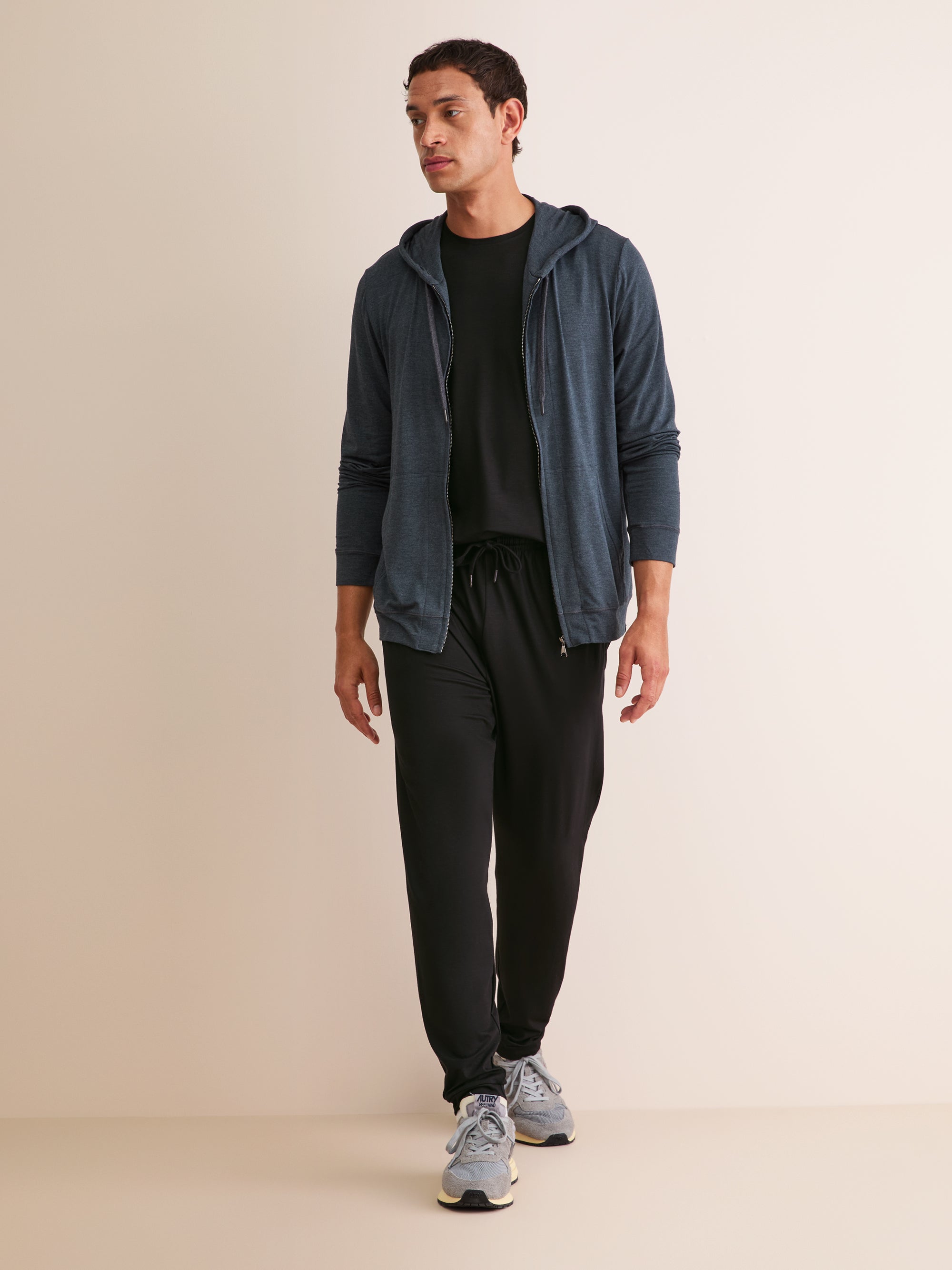 Men's Track Pants Basel Micro Modal Stretch Black