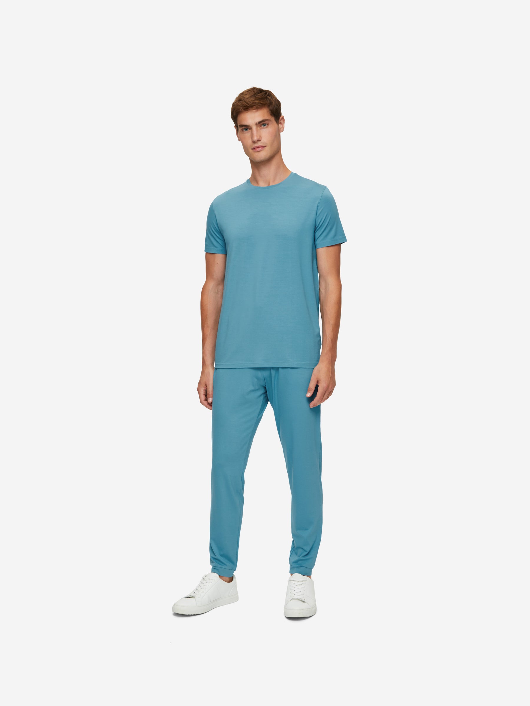 Men's Track Pants Basel Micro Modal Stretch Harbour Blue