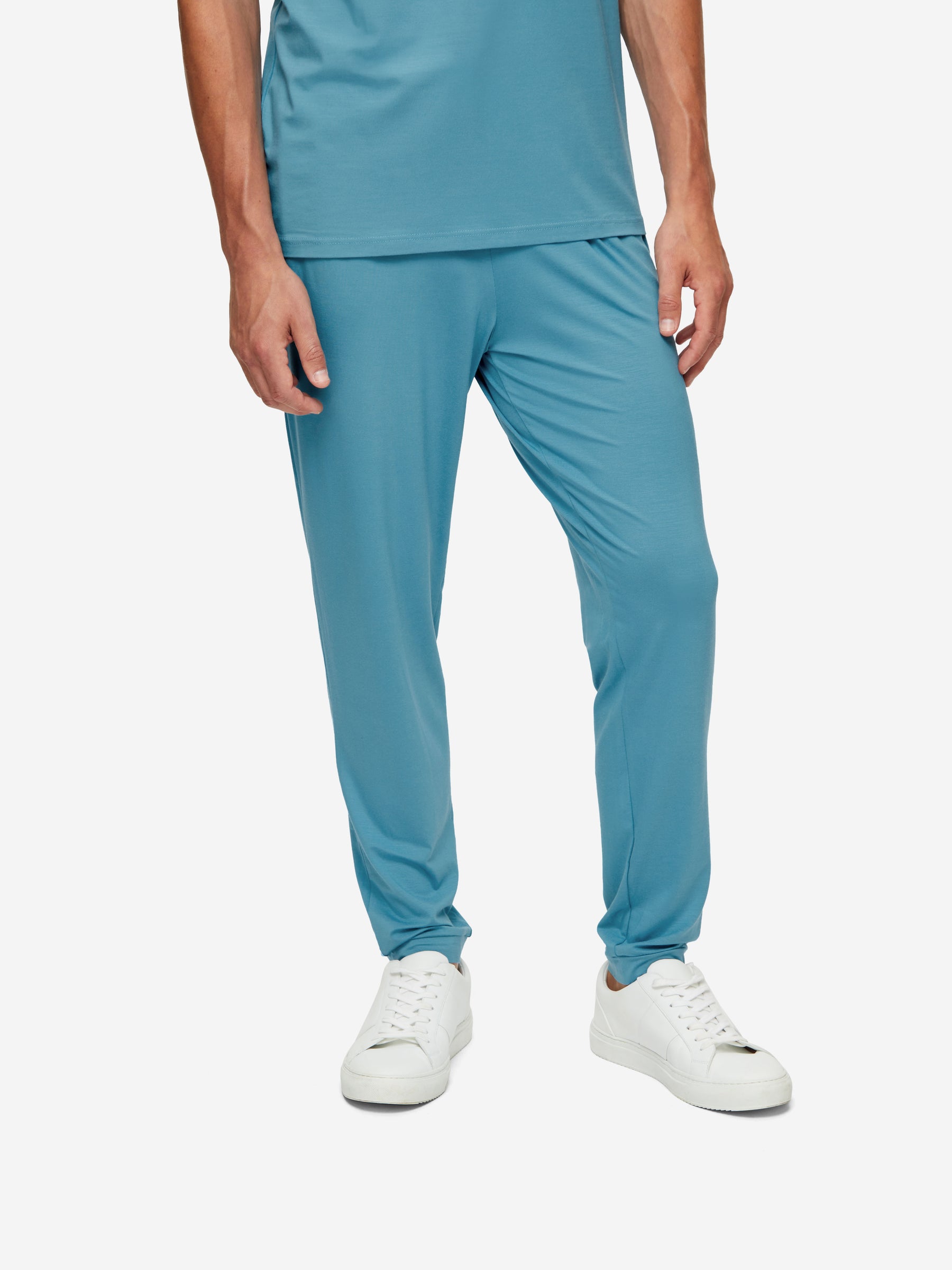 Men's Track Pants Basel Micro Modal Stretch Harbour Blue