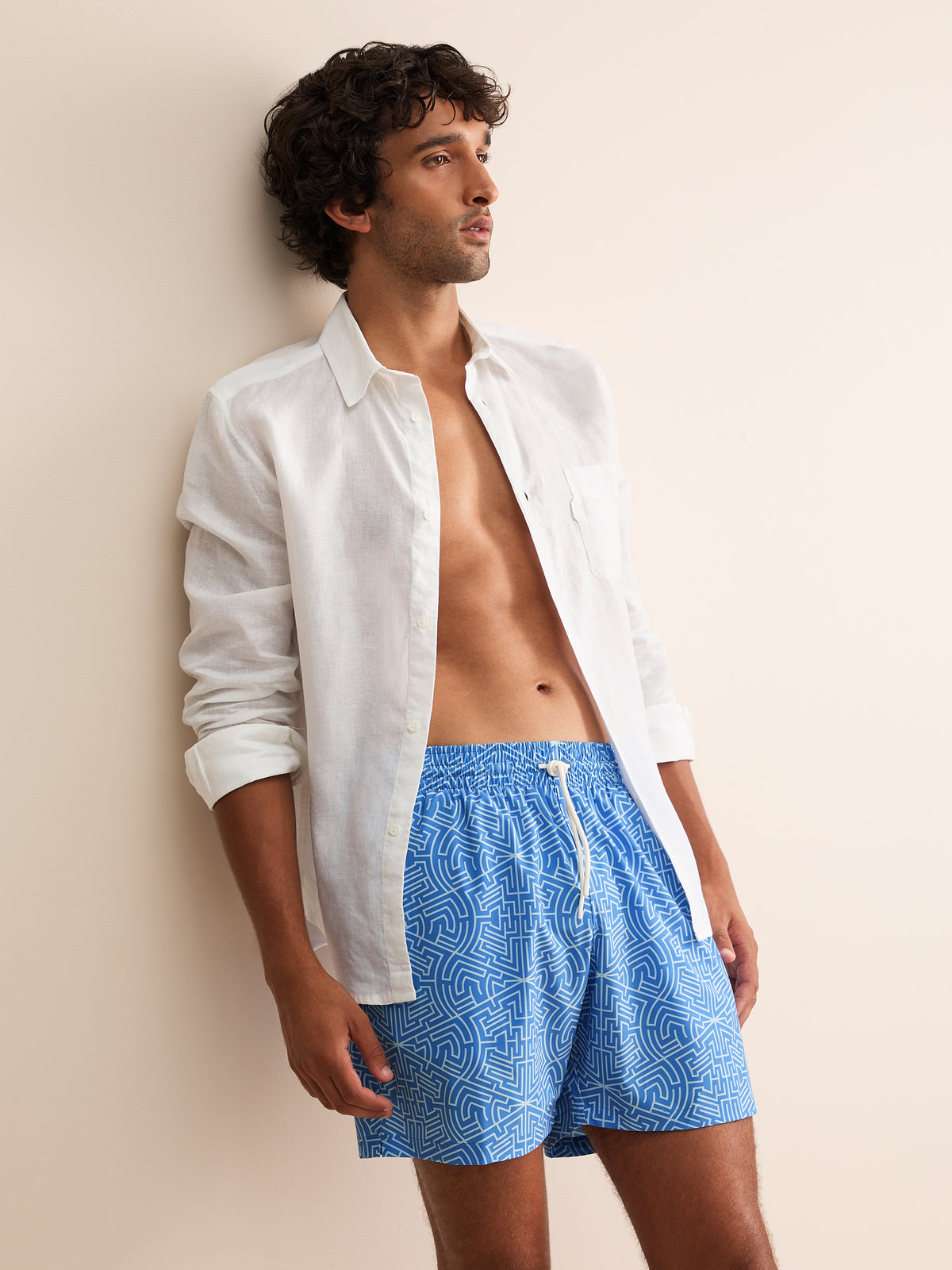 Cabo Swim Shorts Blue Maze