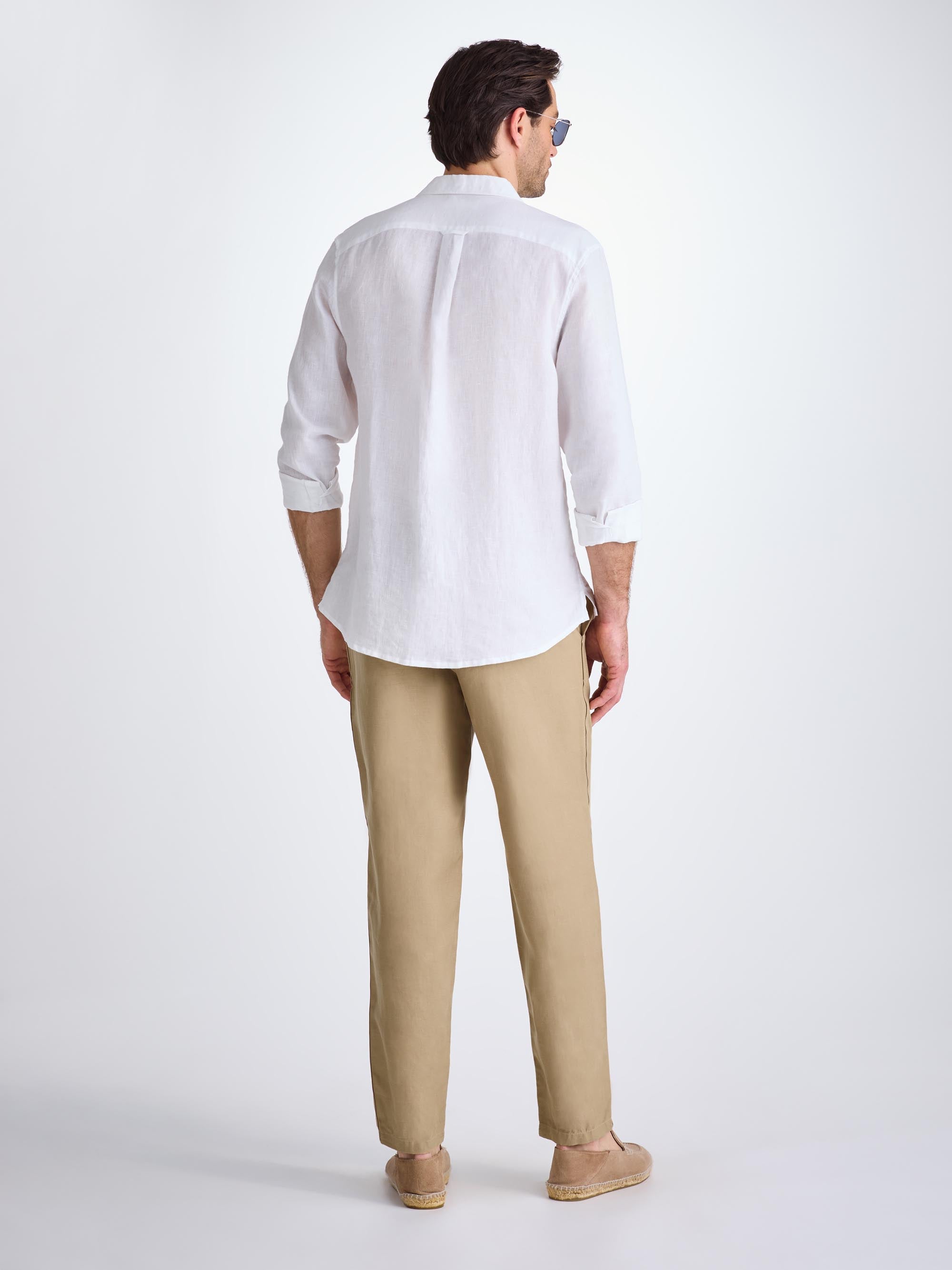 Men's Trousers Sydney Linen Camel