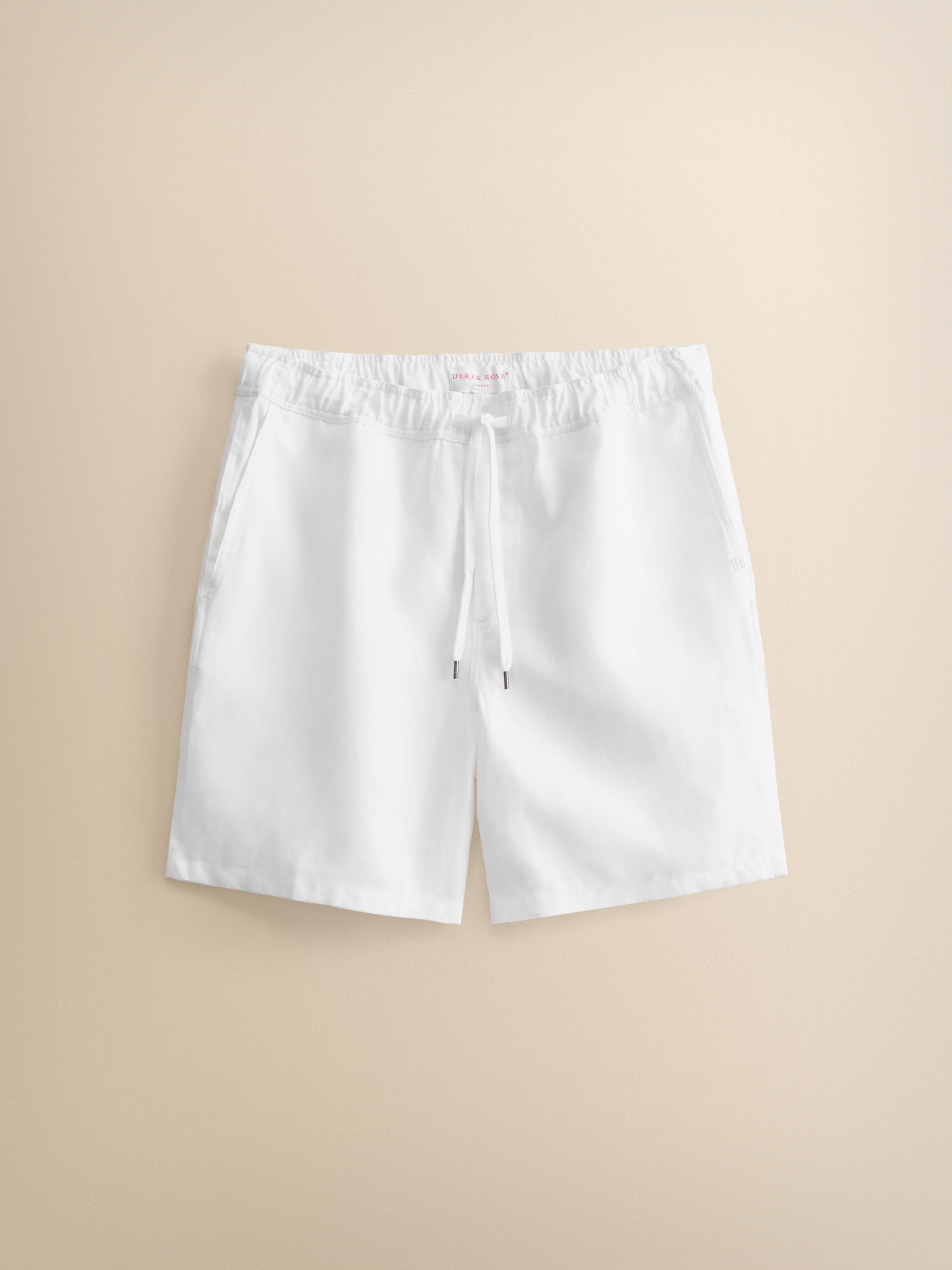 Sydney Linen Shorts White