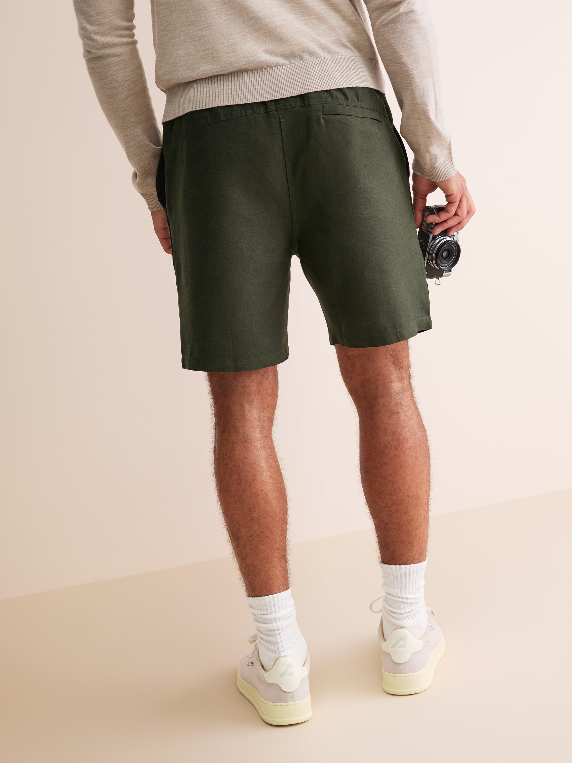 Men's Shorts Sydney Linen Khaki
