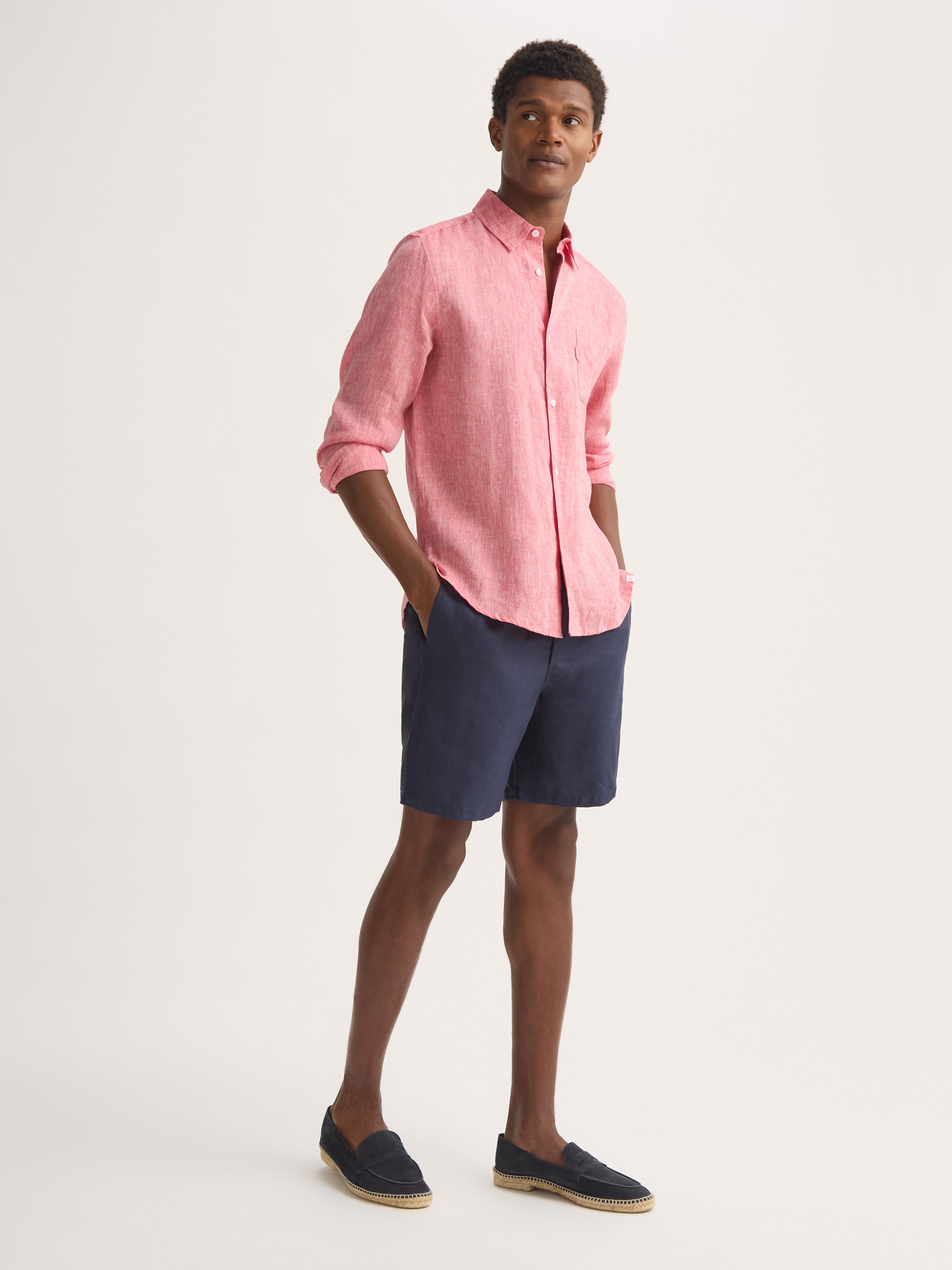 Men's Shorts Sydney Linen Navy