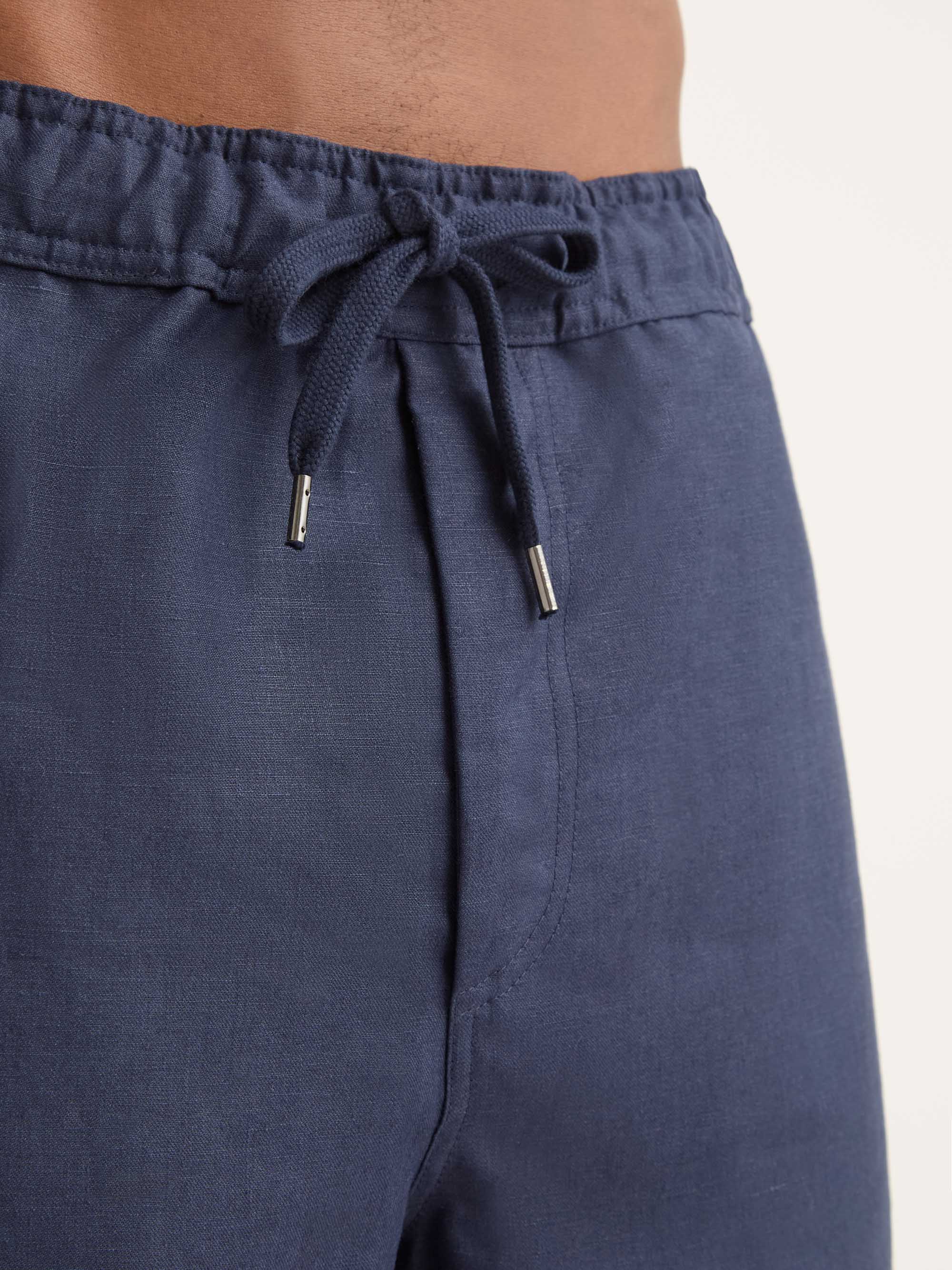 Men's Shorts Sydney Linen Navy