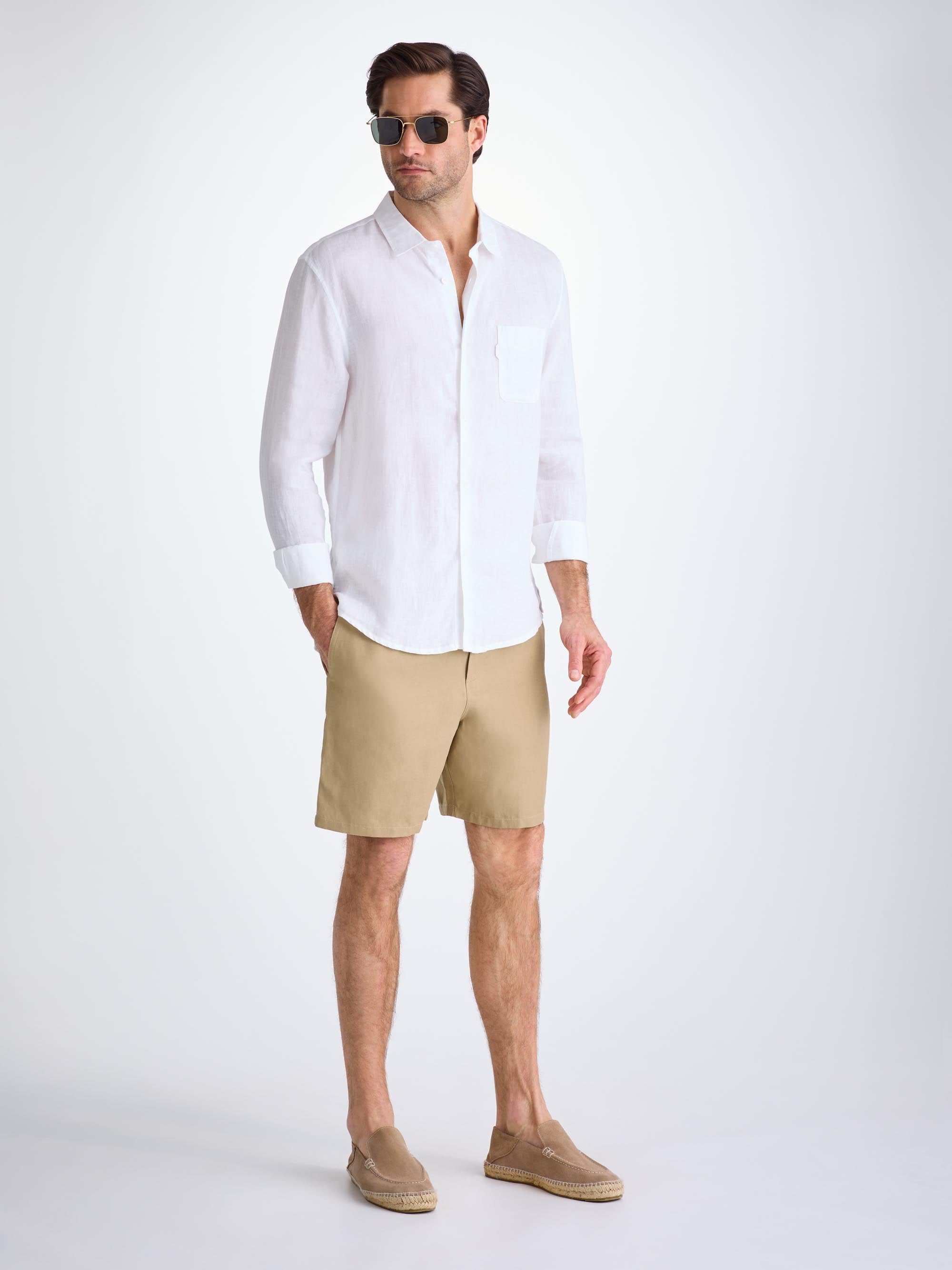 Men's Shorts Sydney Linen Camel