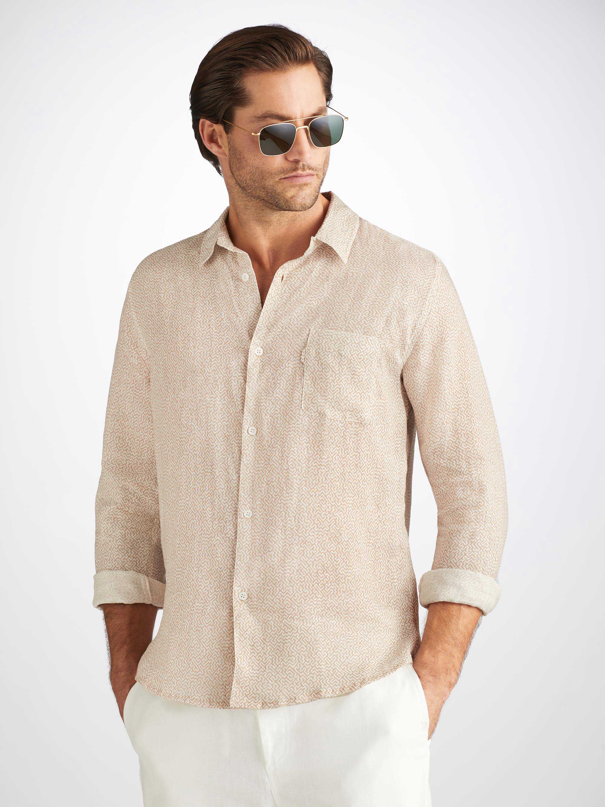 Men's Shirt Milan 24 Linen Sand