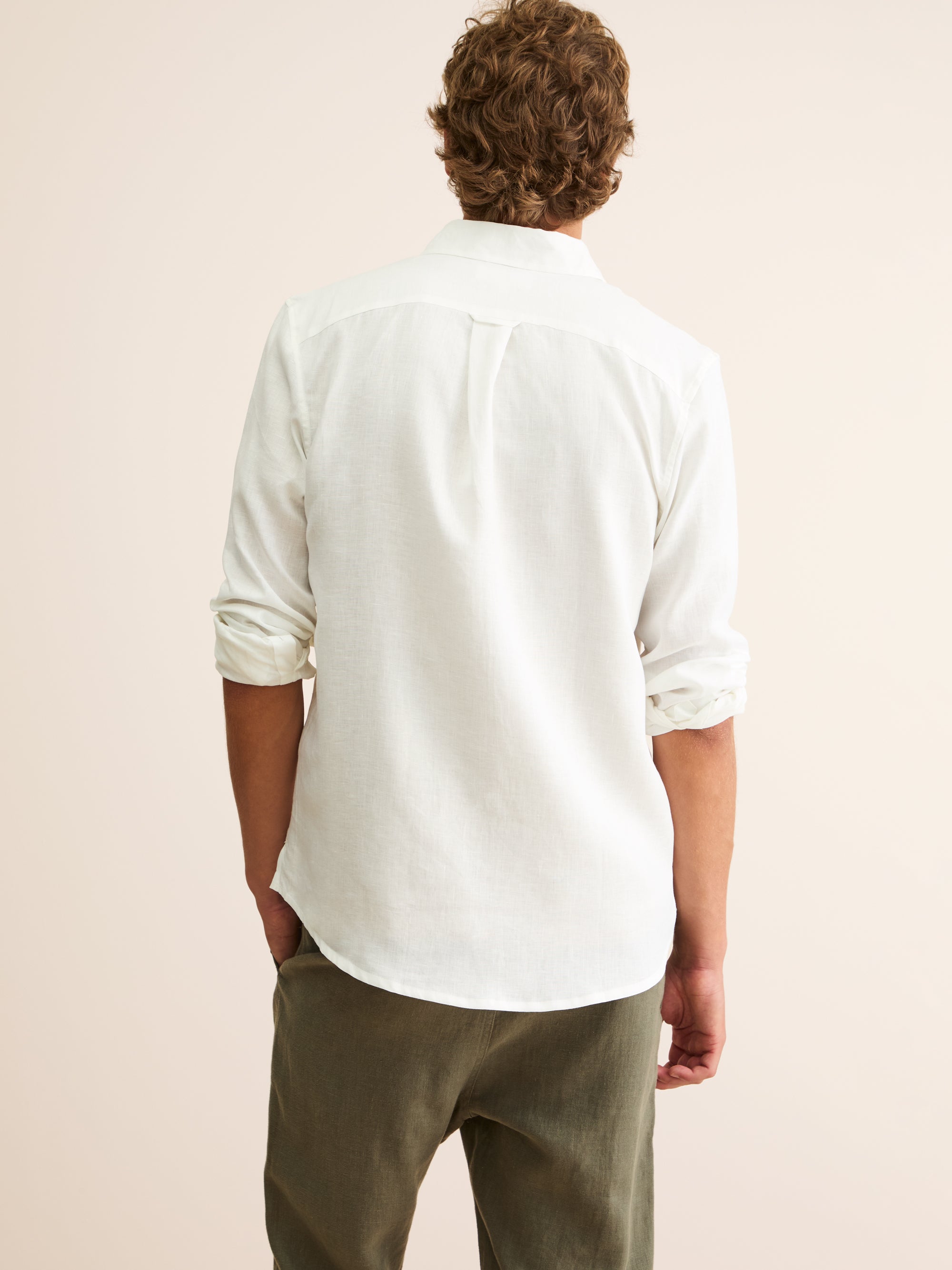 Men's Shirt Monaco Linen Off-White